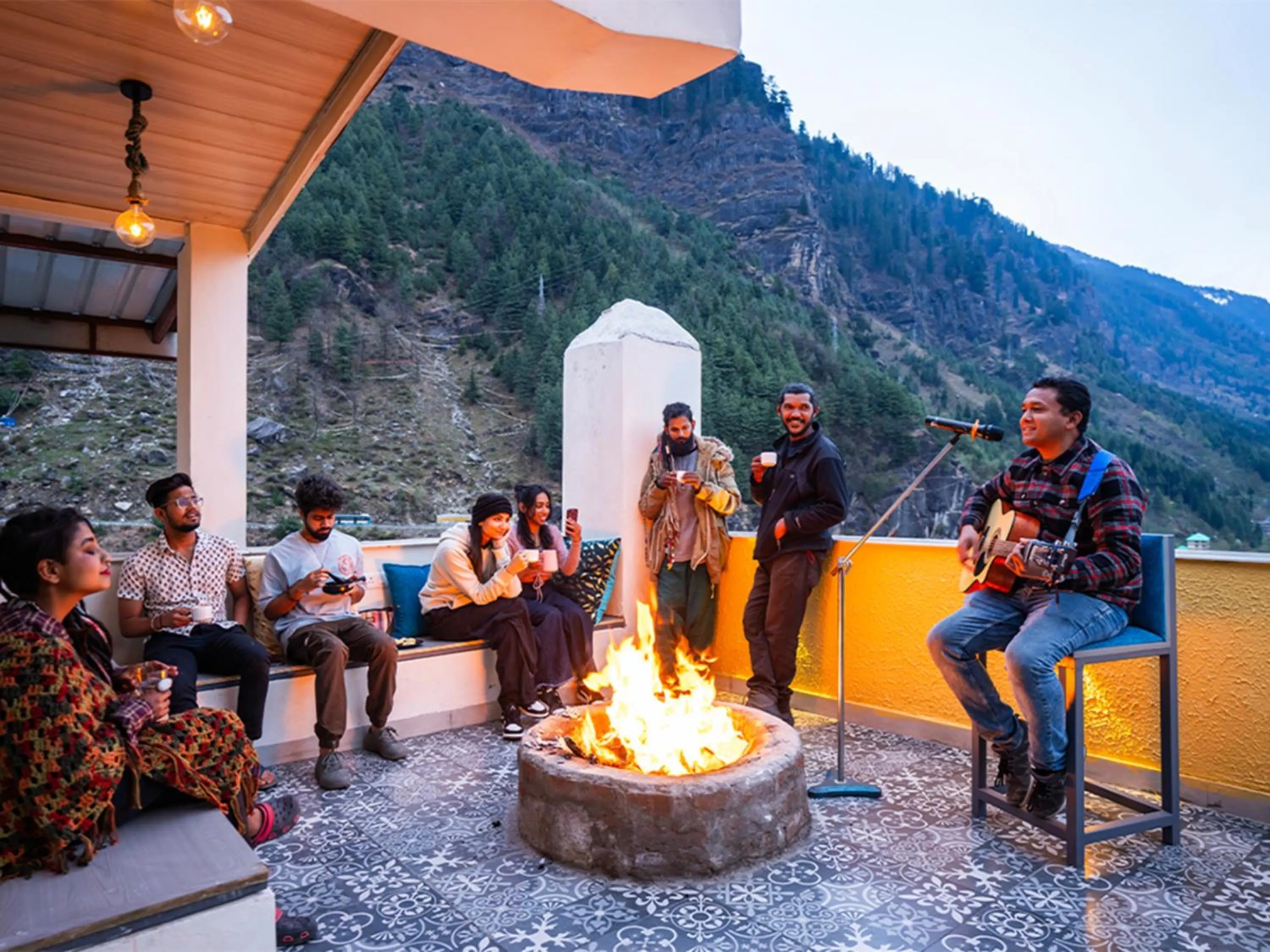 People in Moustache Manali