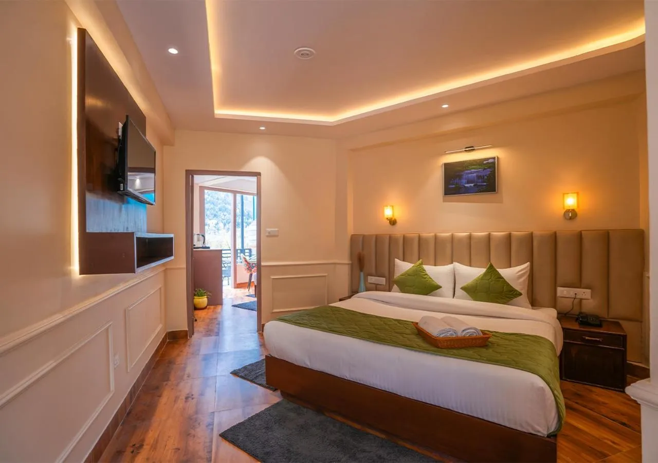 Bedroom, Bed in Moustache Manali