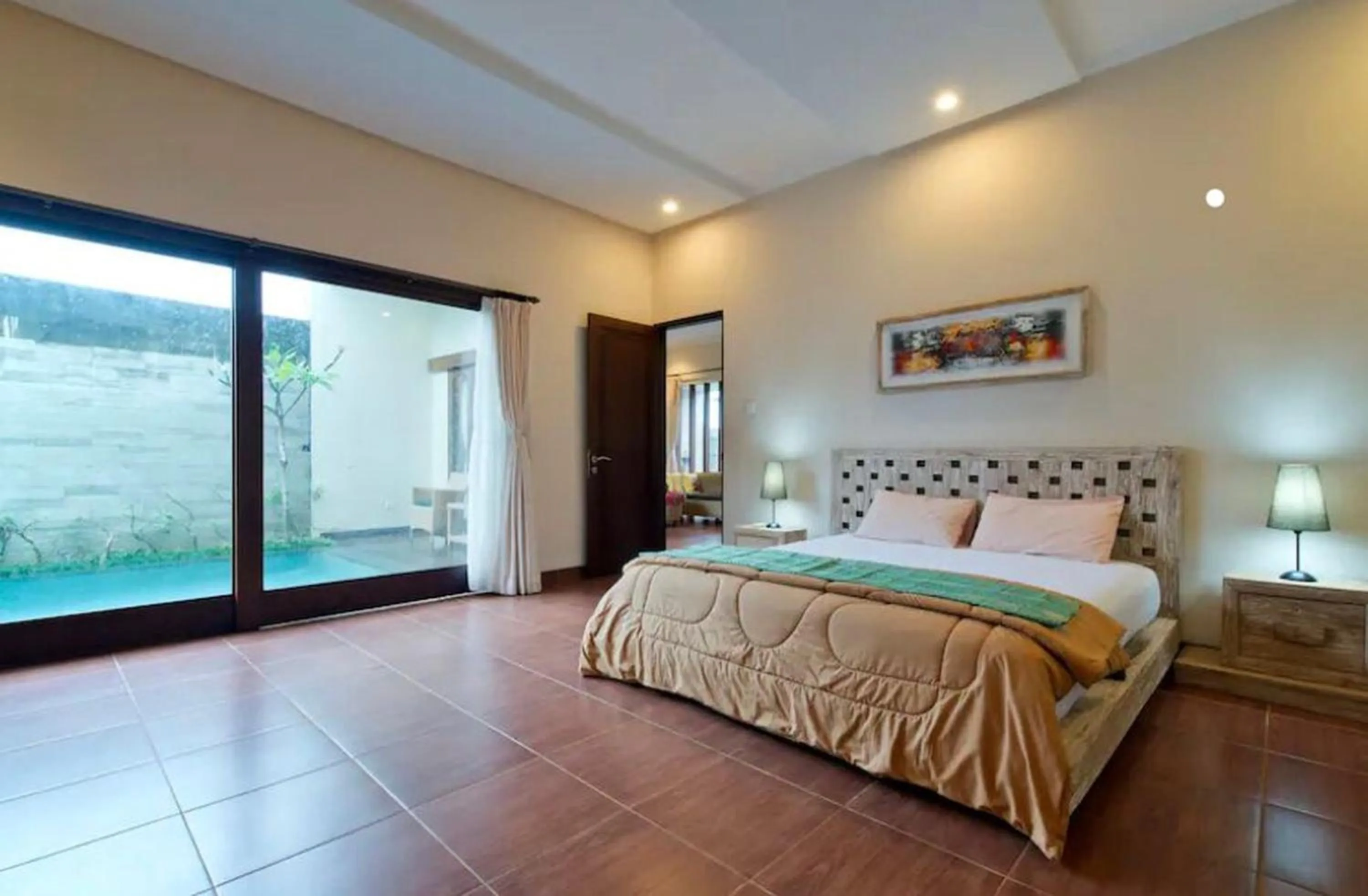 Bed in Bukawa Lodge Jimbaran