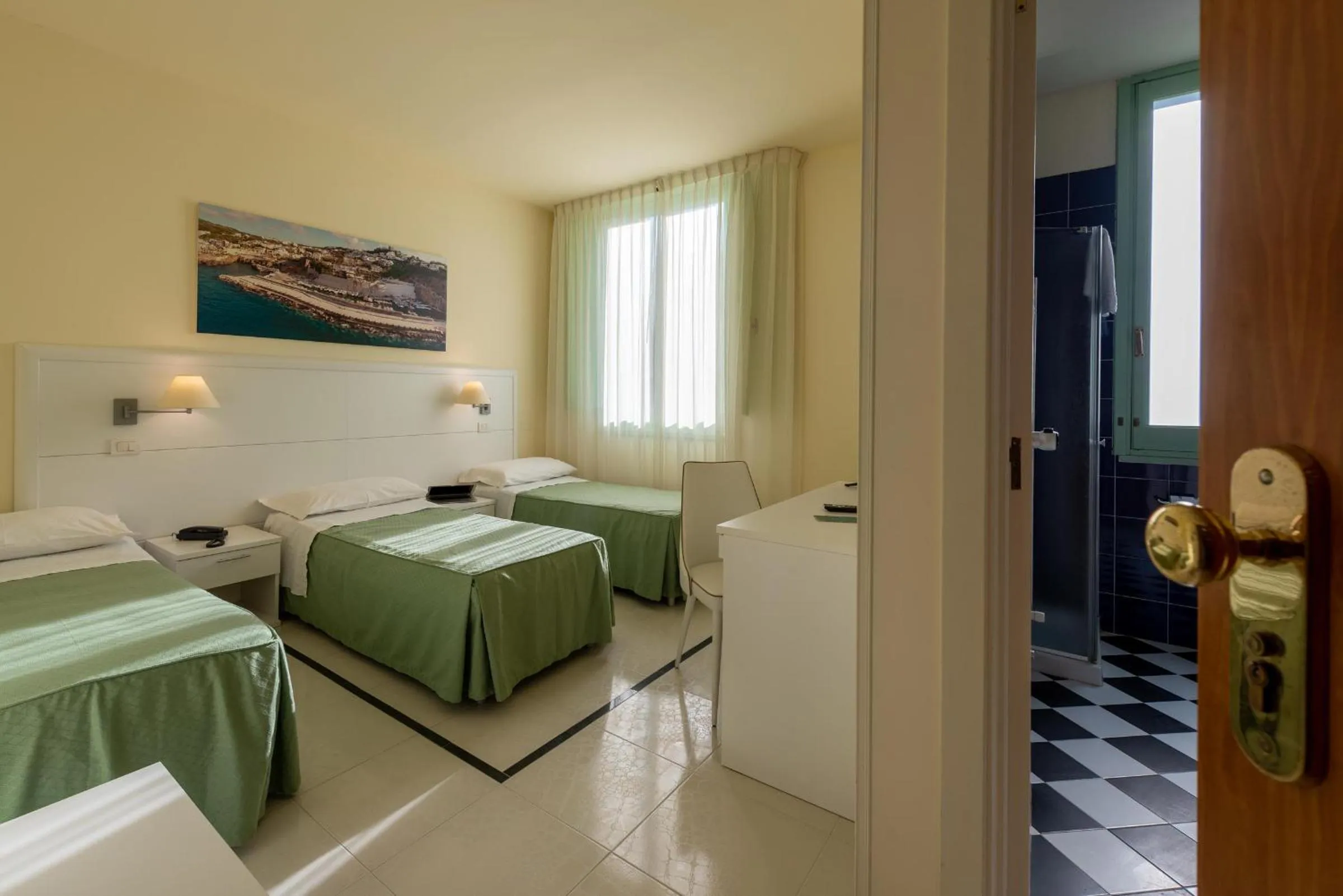 Bed in Hotel Euromare