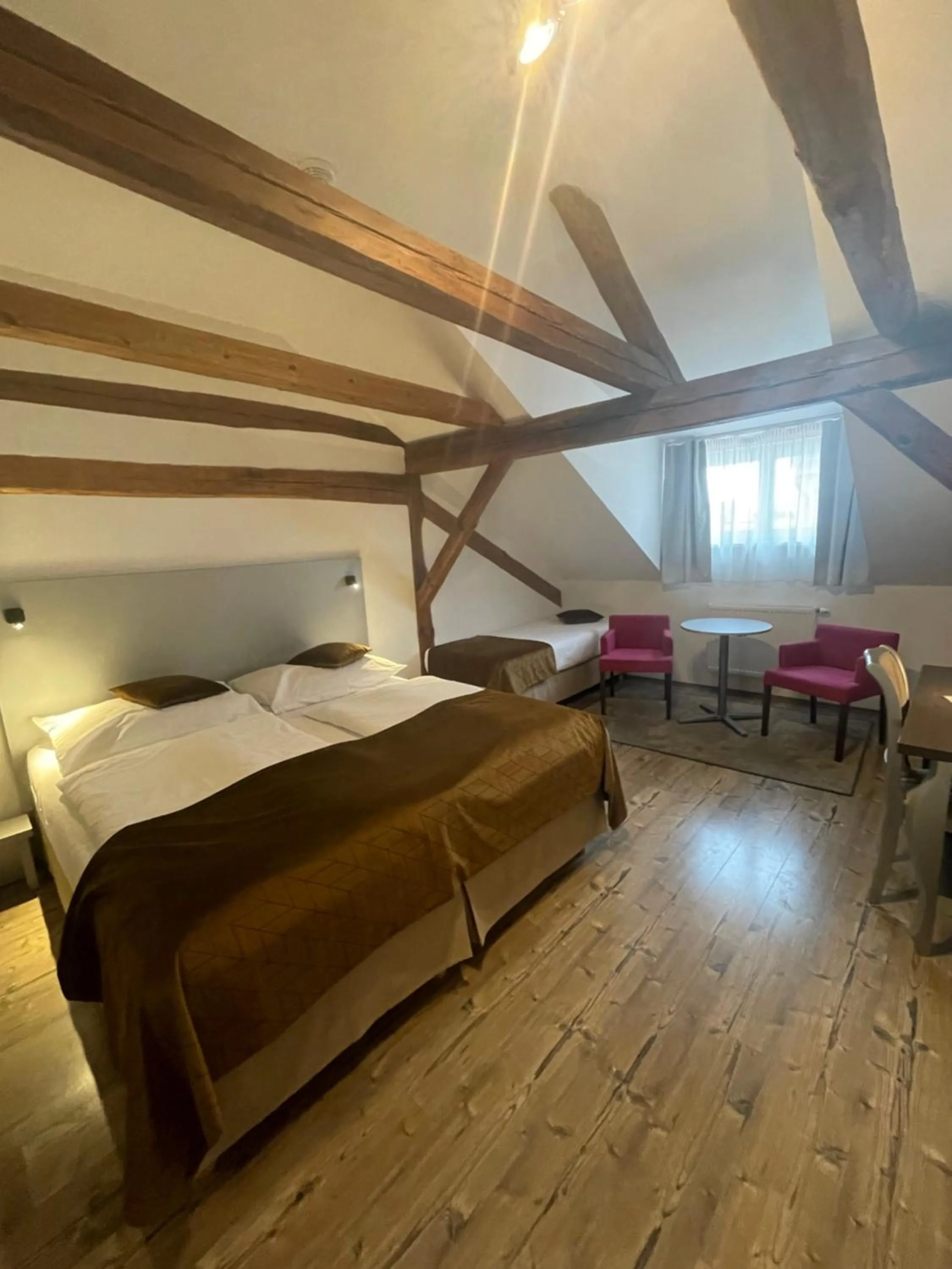 Shower, Bed in Hotel U Tří hrušek suites & apartments