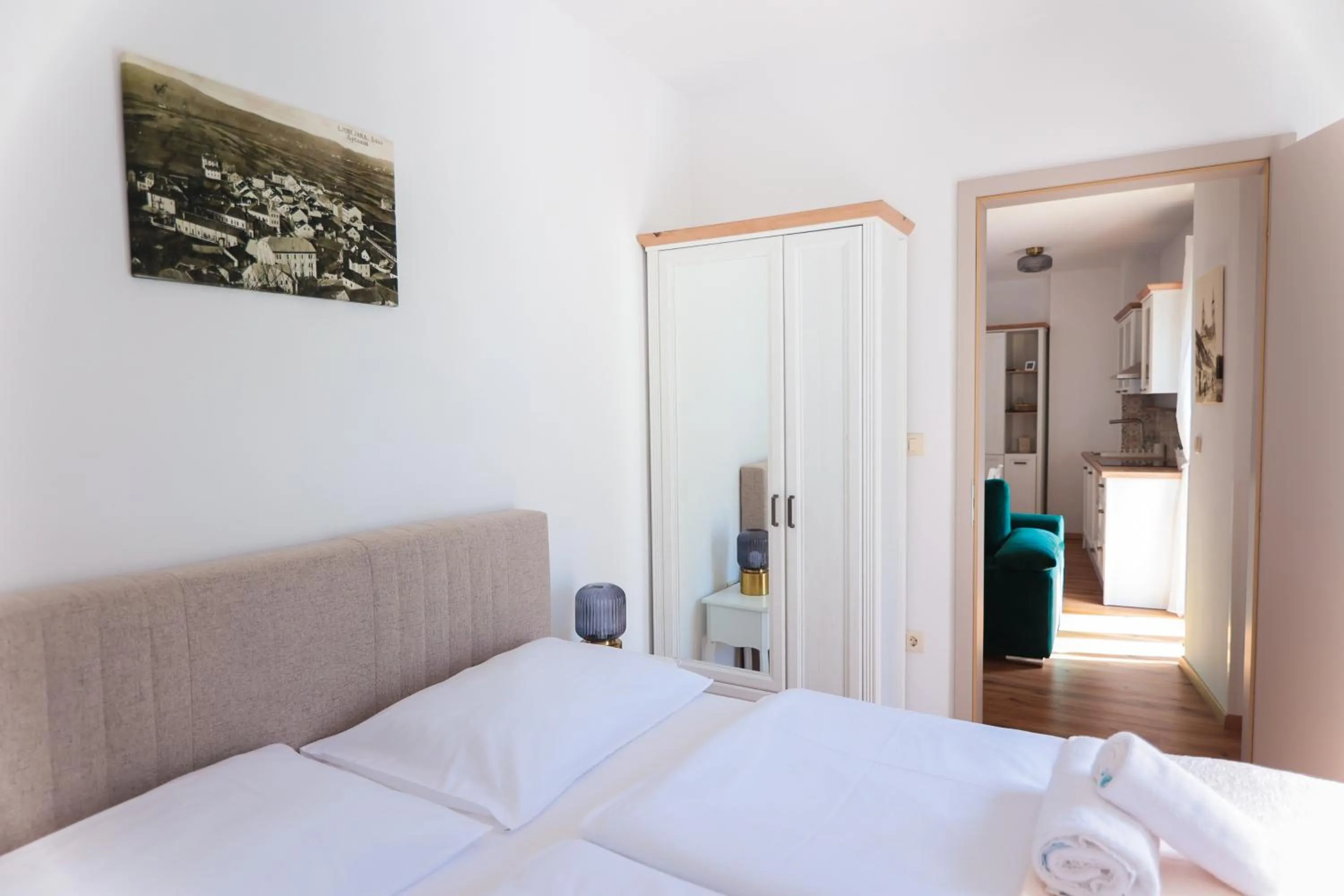 Bed in APART HOTEL ASTERIA