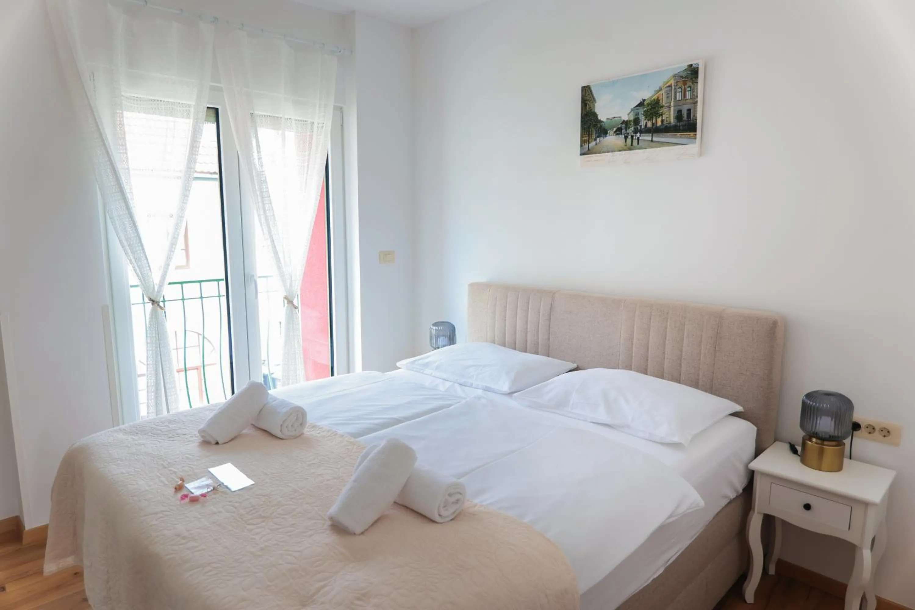 Bed in APART HOTEL ASTERIA