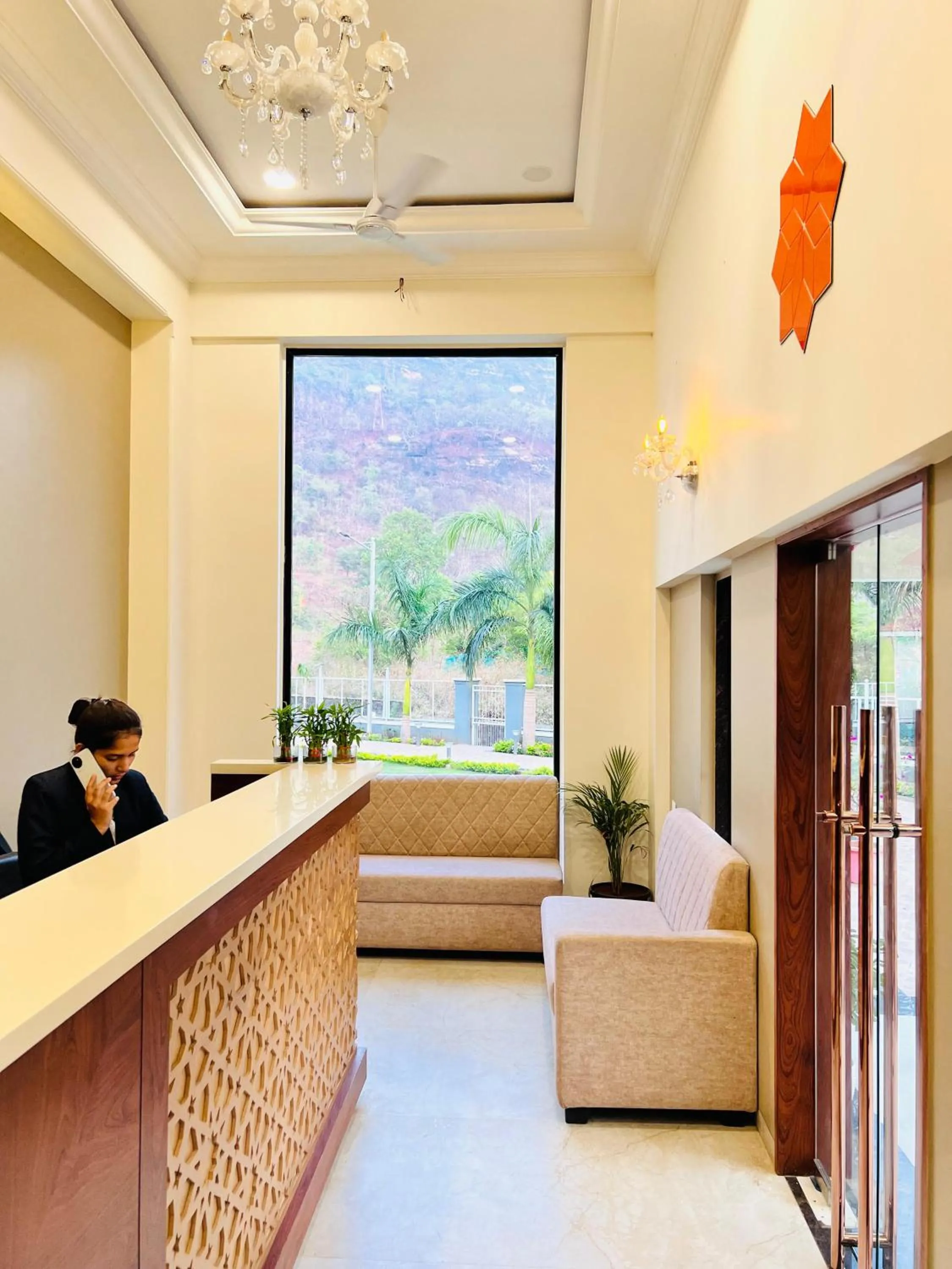 Lobby or reception in The Grand Leela Resort