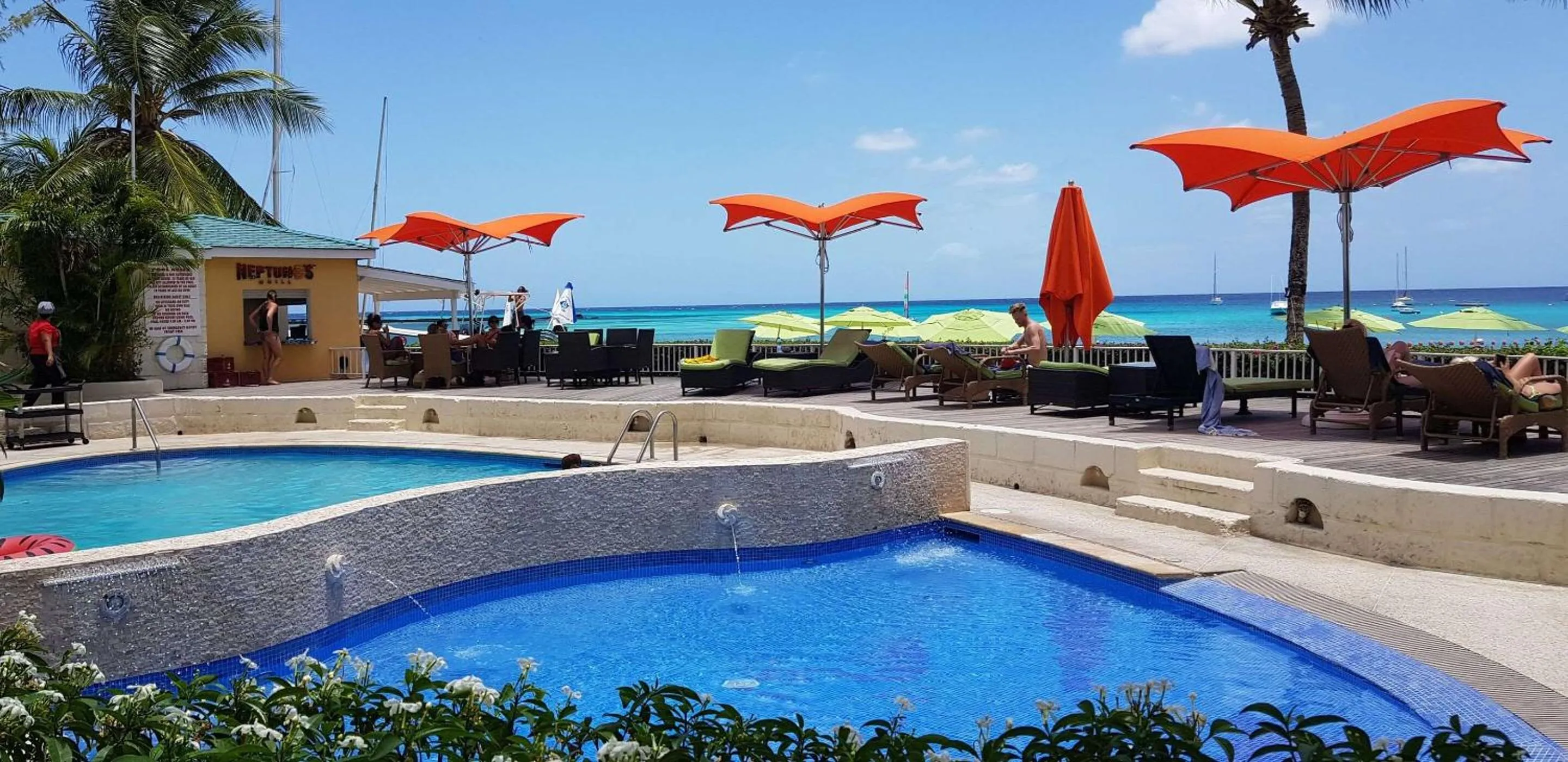 Swimming pool in Radisson Aquatica Resort Barbados
