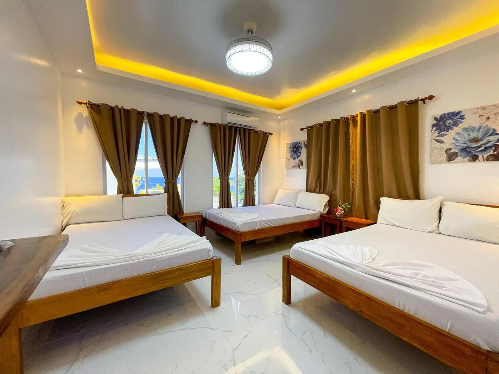 Bed in Agbing Seaside View Resort Puerto Galera powered by Cocotel