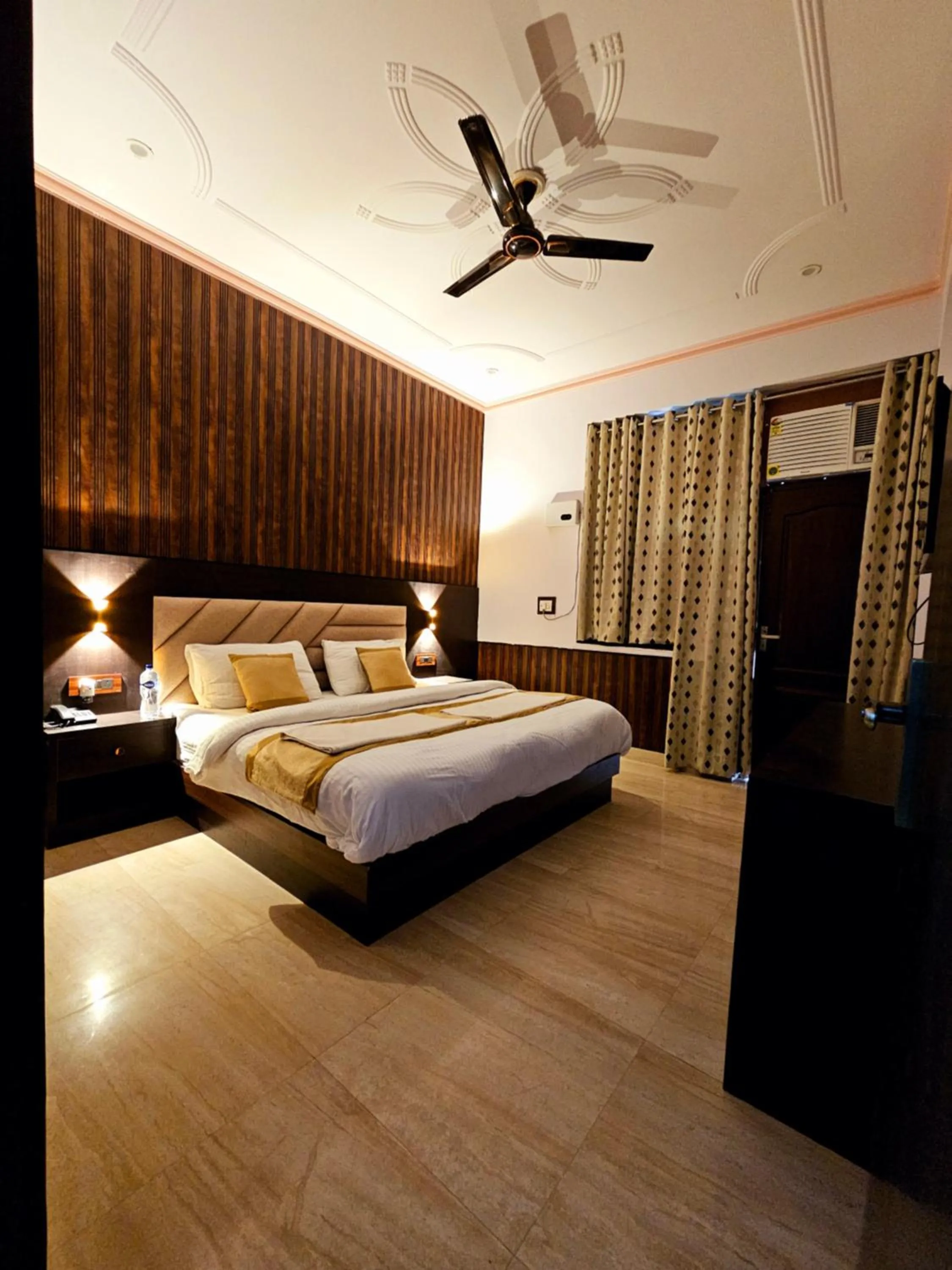 Bed in Shri Krishna Divine Dham