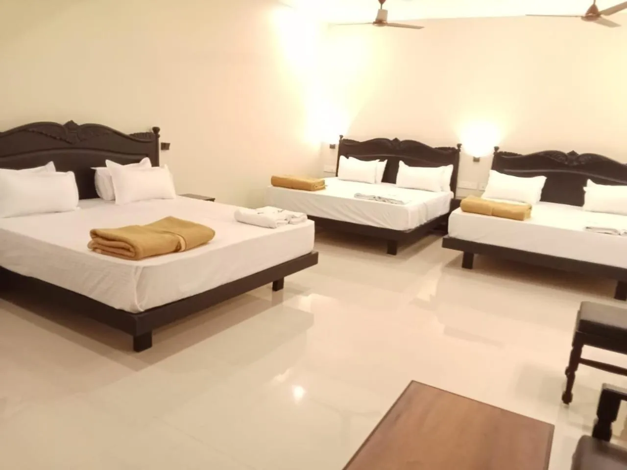 Bed in Hotel Sri Devi