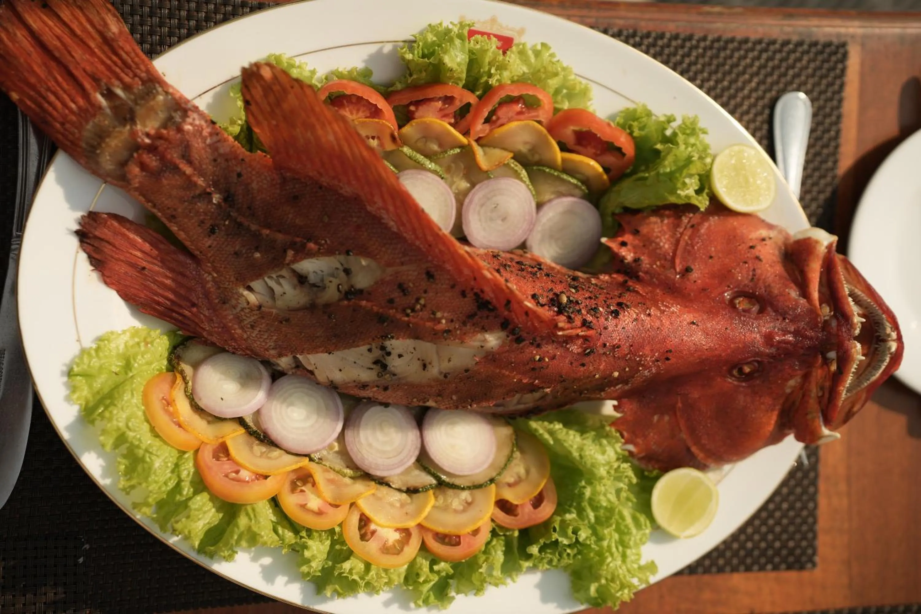 Food in Hibiscus Beach Hotel & Villas