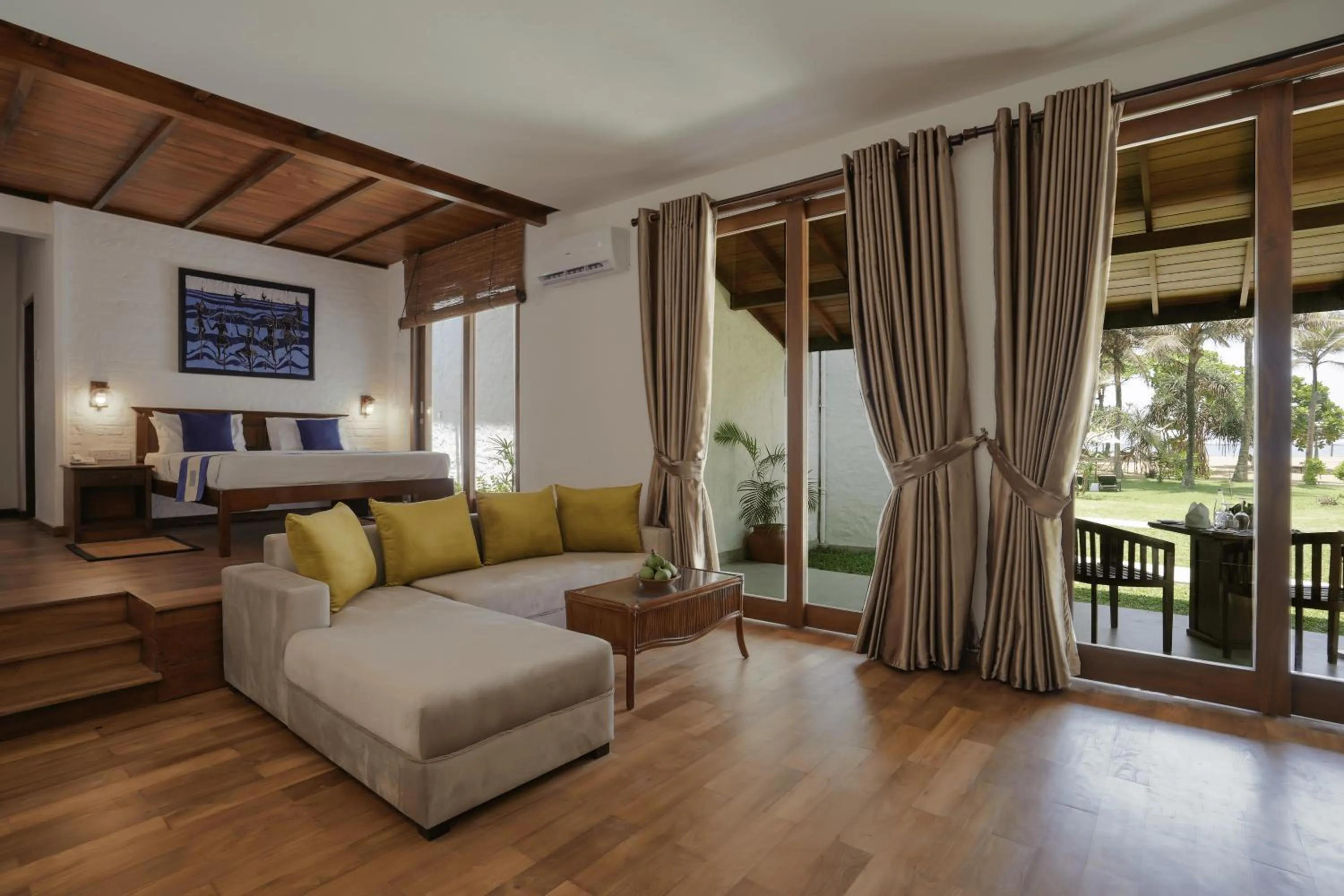 Seating area in Hibiscus Beach Hotel & Villas