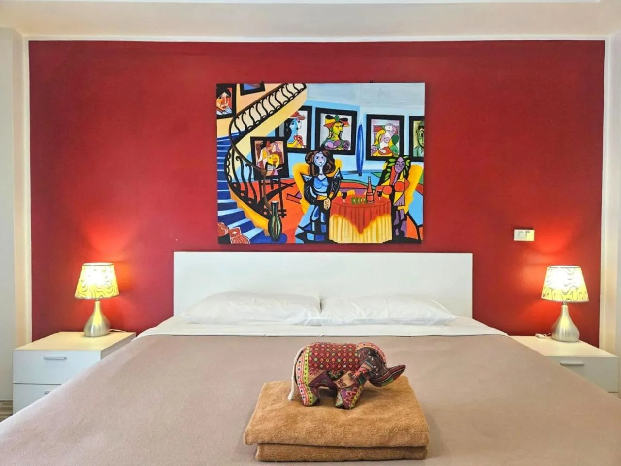 Bed in Al Fiore Guesthouse Pattaya