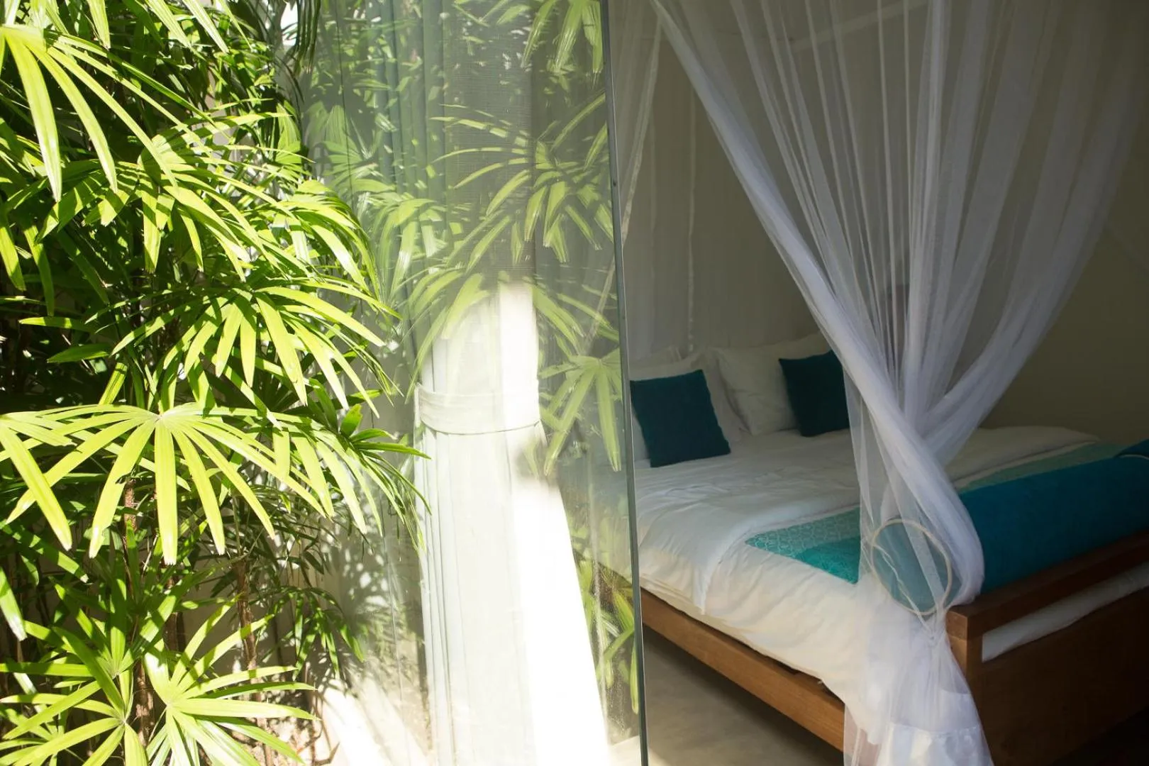 Bedroom, Bed in Sri Sharavi Beach Villas & Spa - with 43 metre saltwater infinity pool