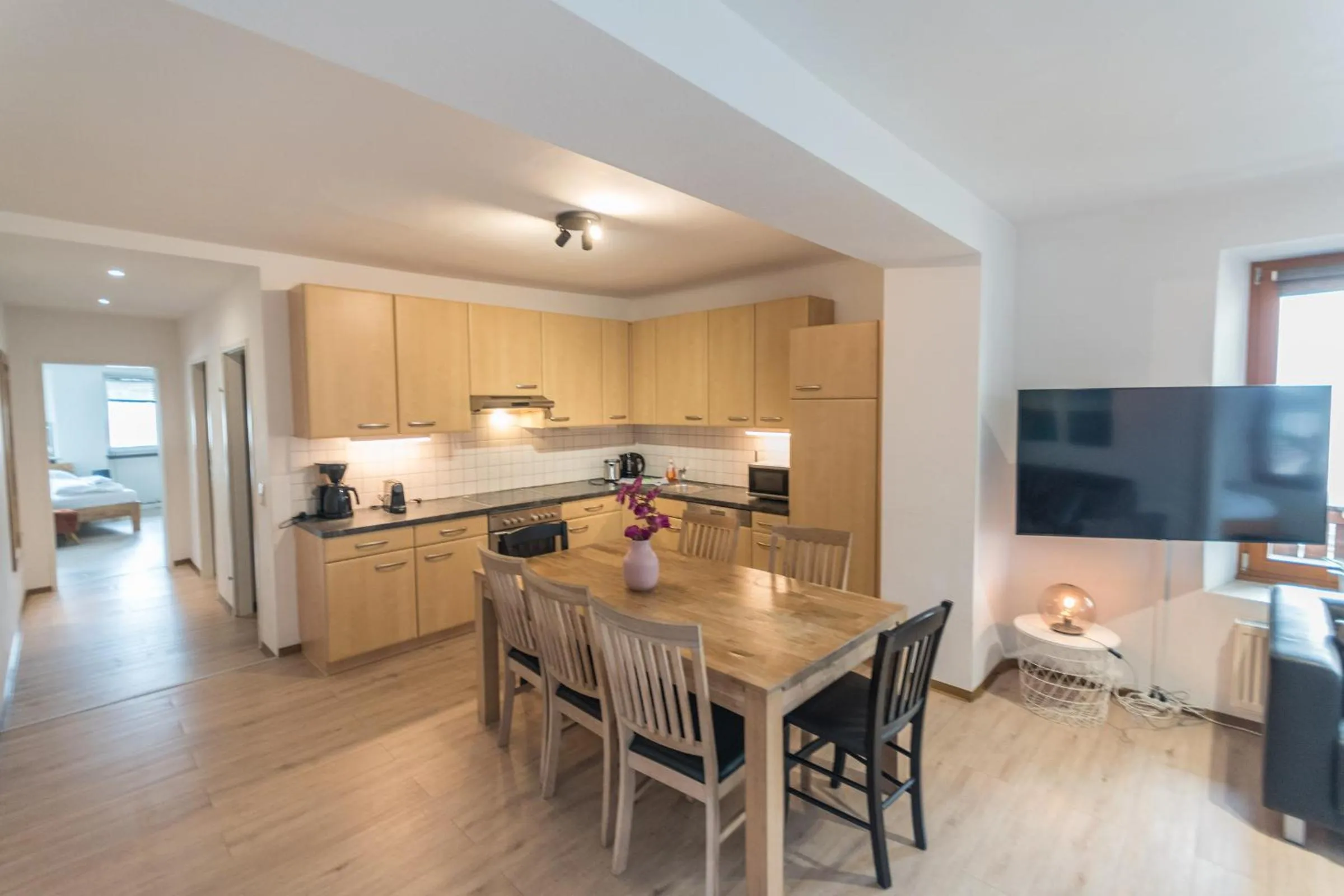 Kitchen or kitchenette in Ski-n-Lake City Apartments