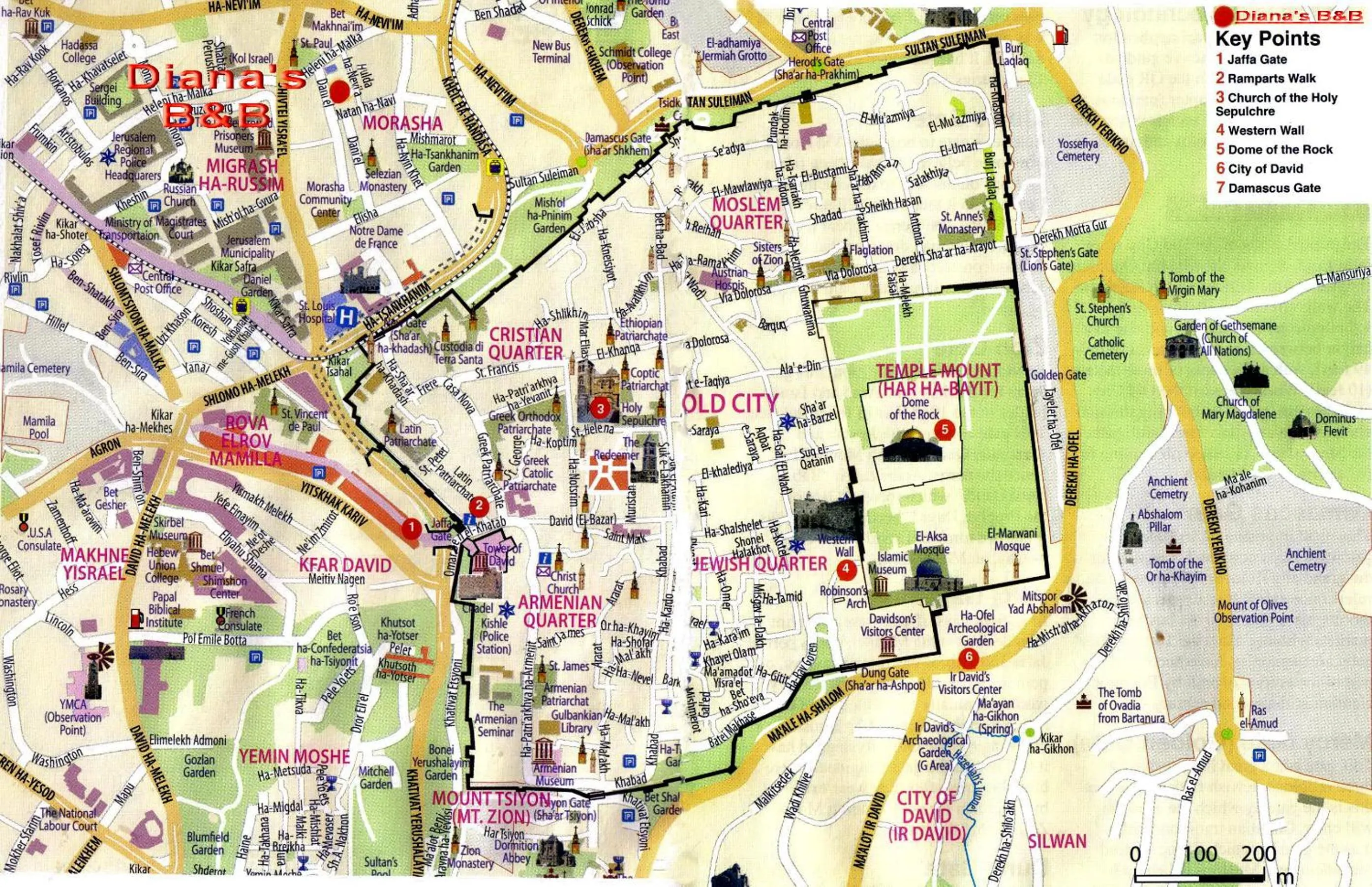 Location in Diana's B&B