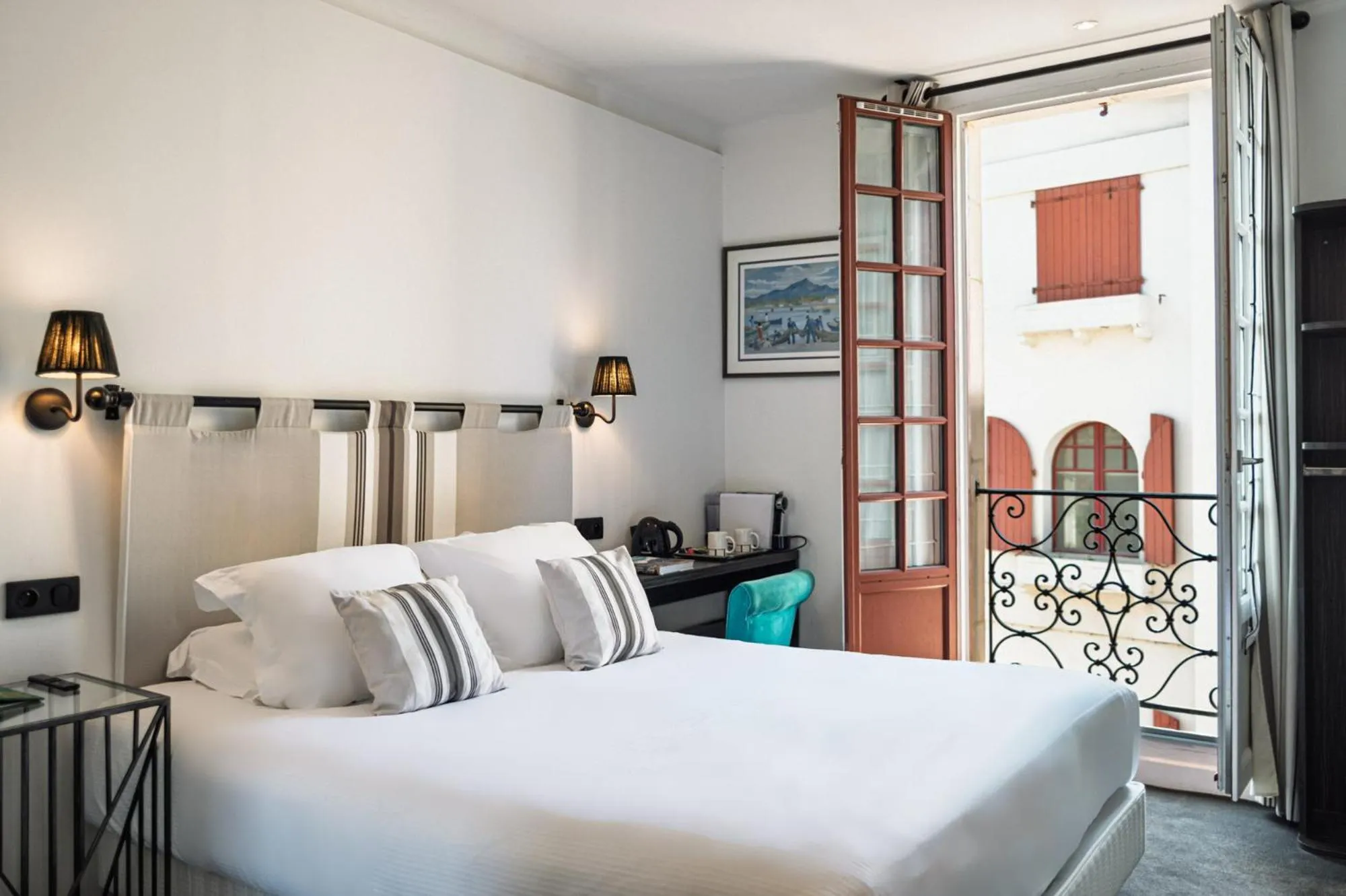 Bedroom, Bed in Boutique Hôtel Txoko