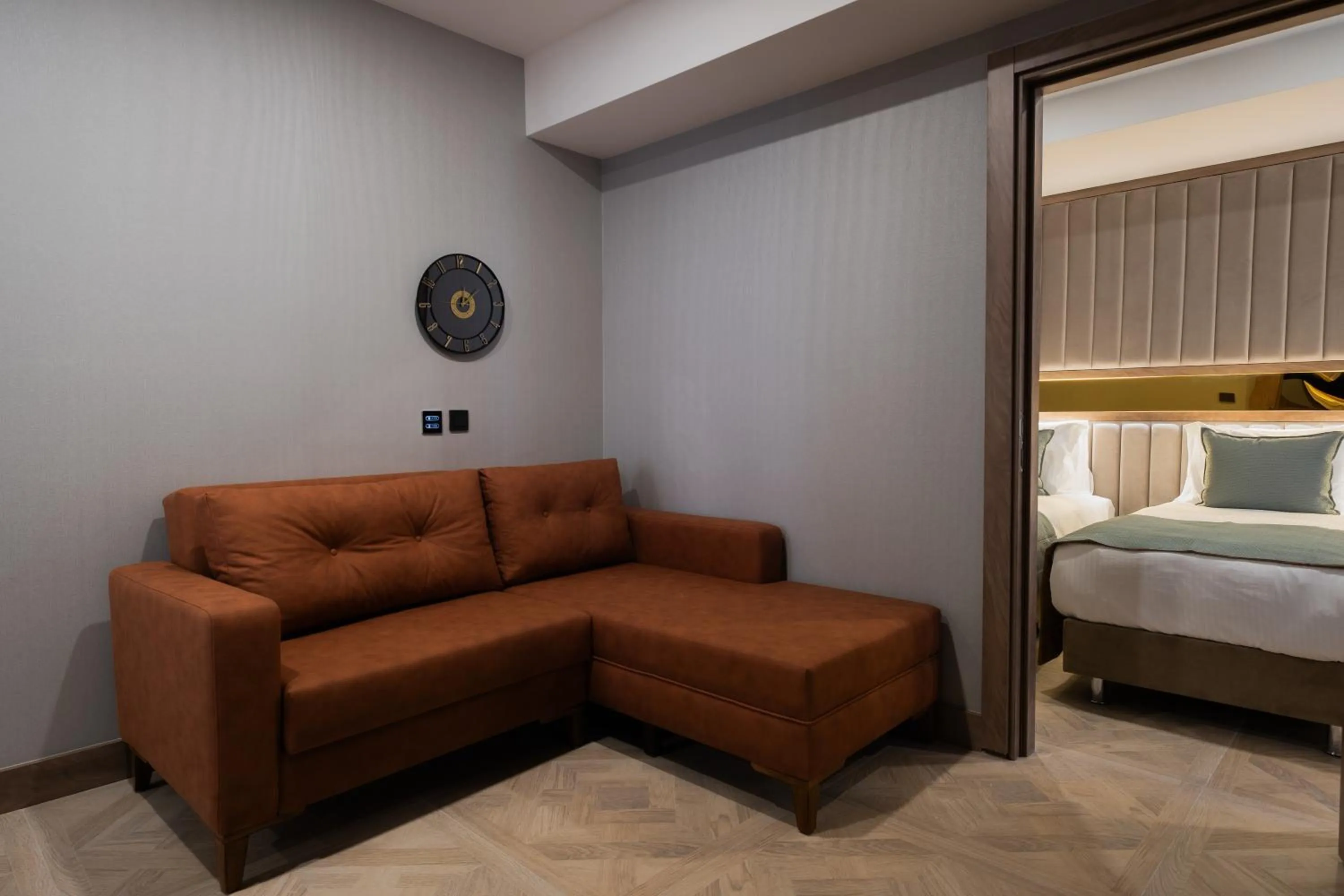 Seating area, Bed in Buke Hotel Bomonti