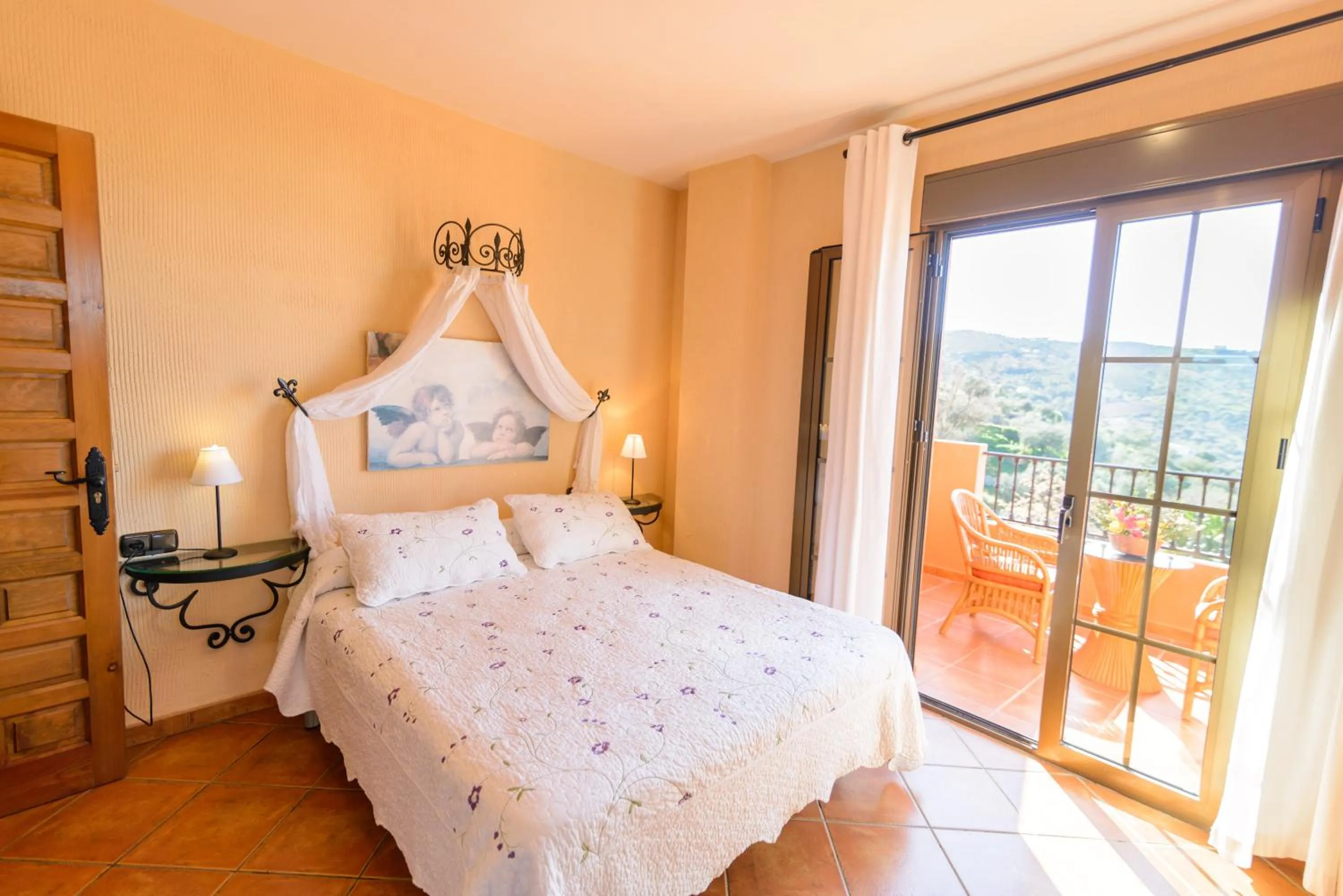 Bed in Hotel Rural Sierra Tejeda