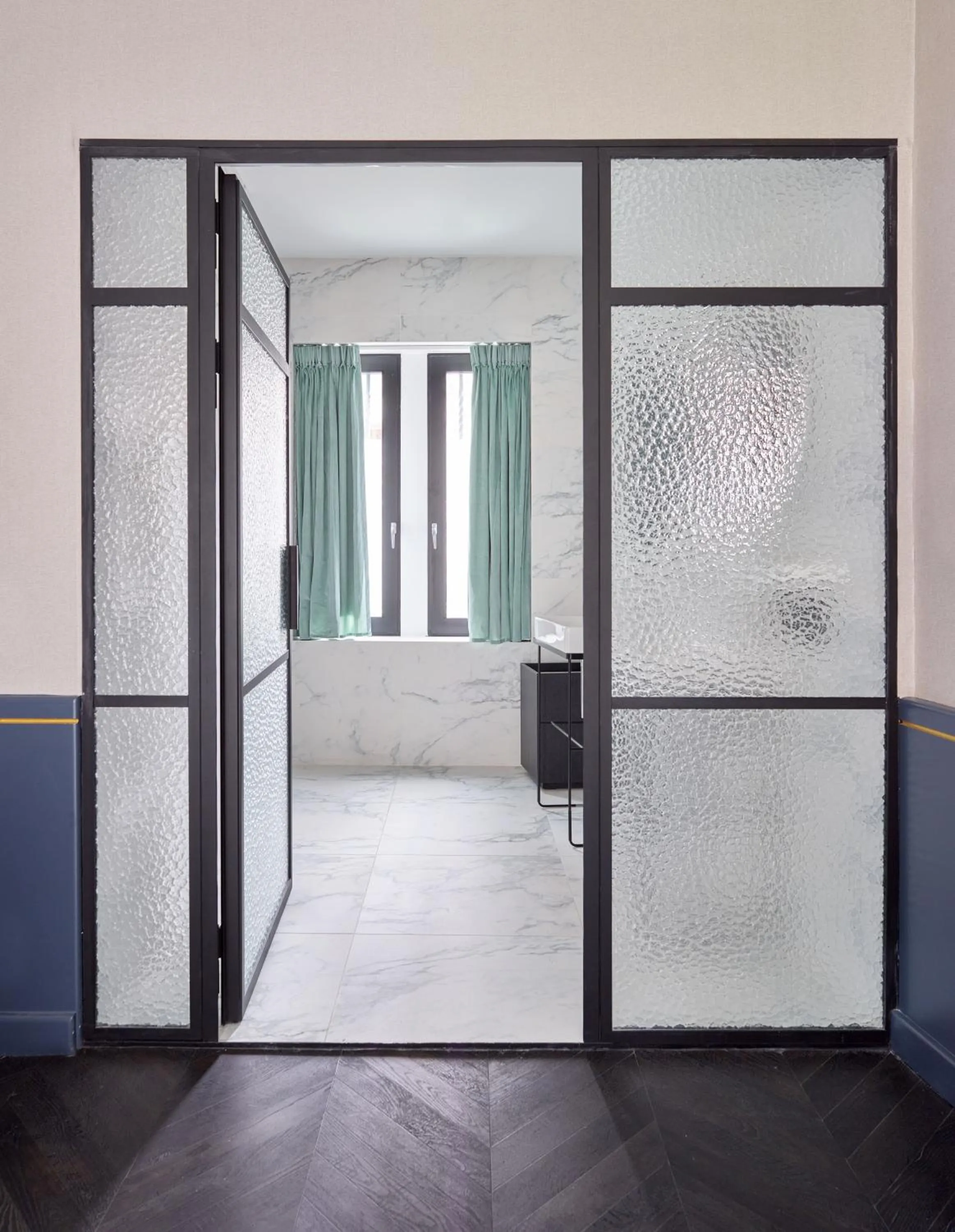 Decorative detail, Bed in Amosa Liège City Centre Hotel