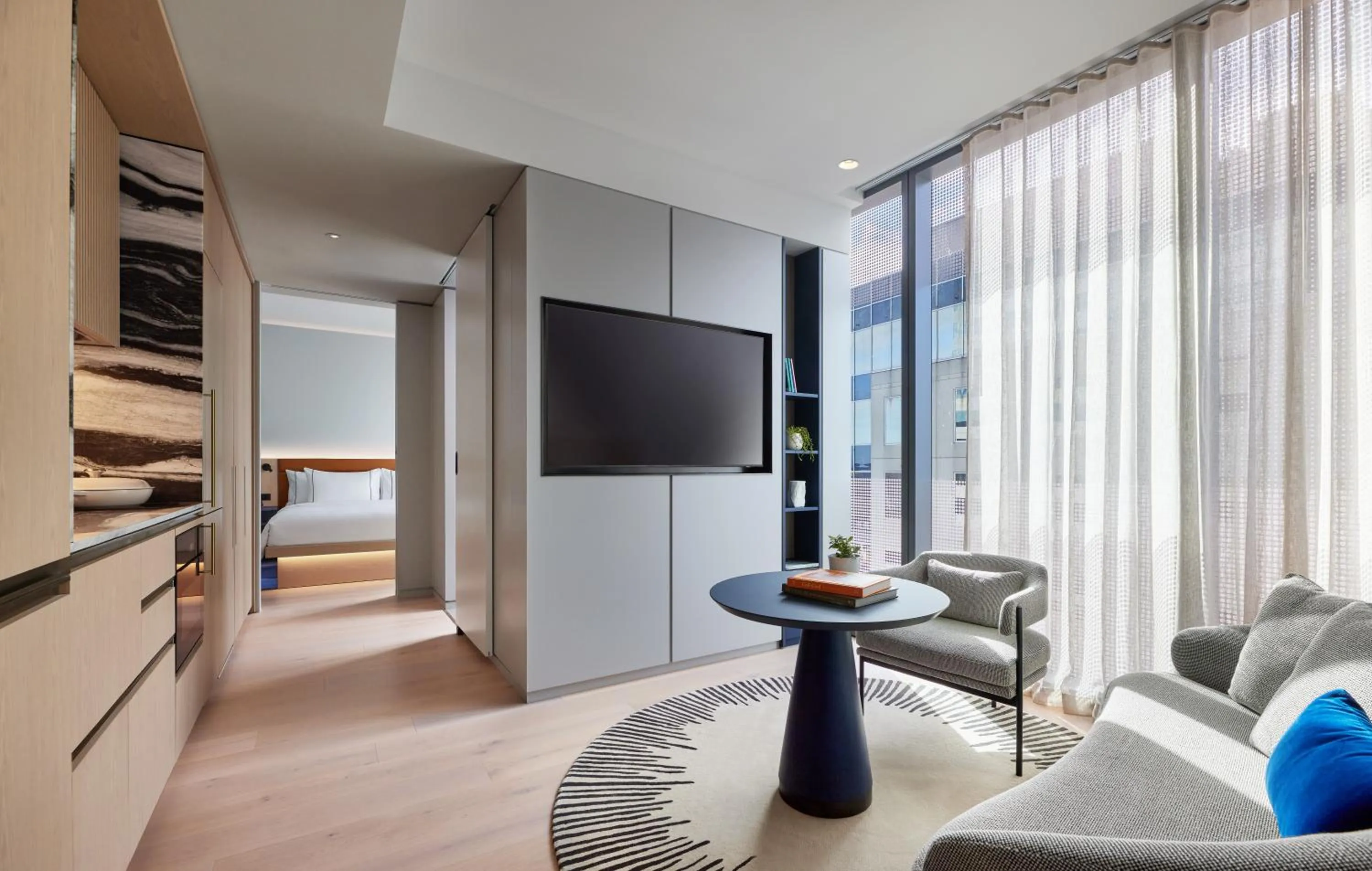 Living room in Lanson Place Parliament Gardens