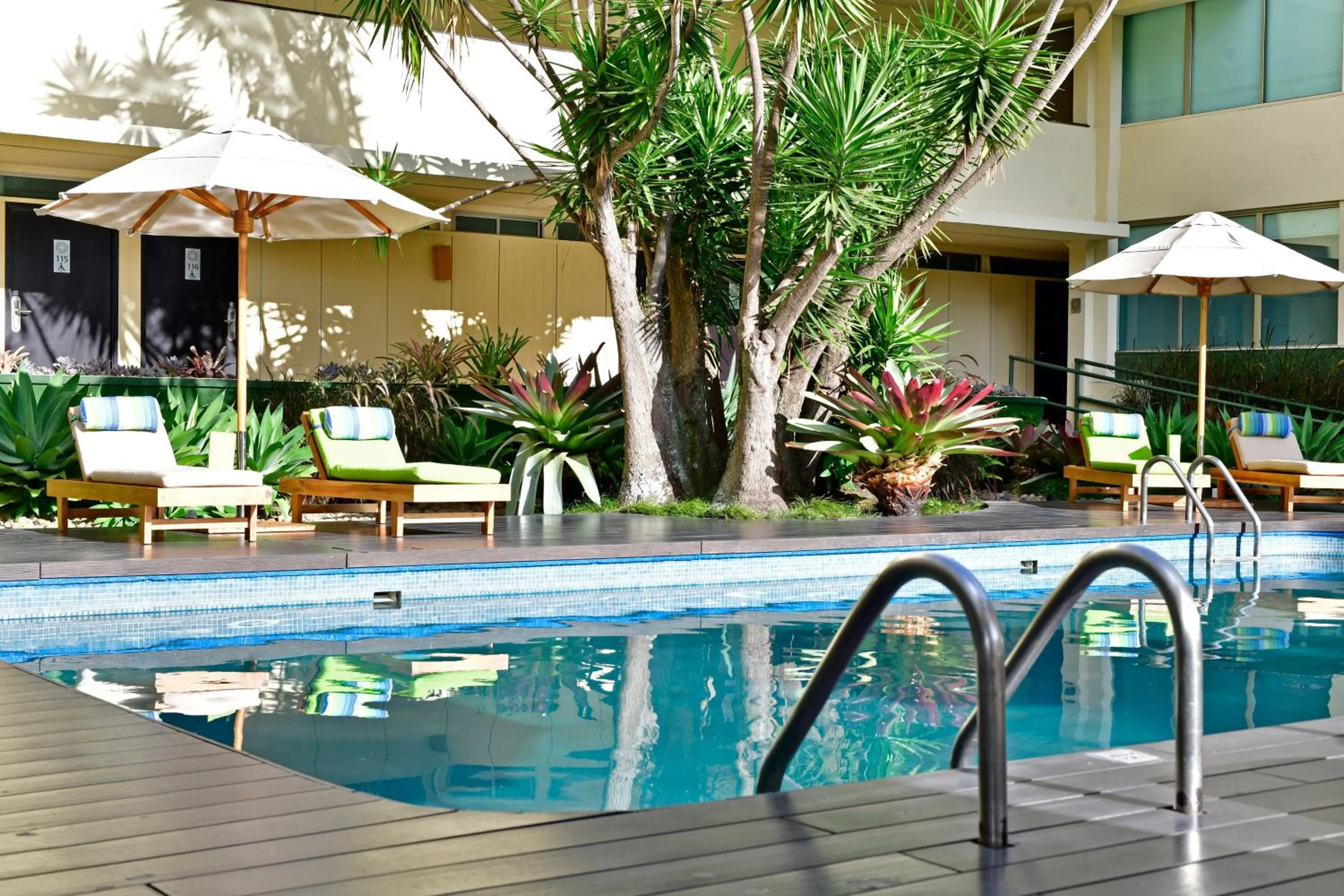 Pool view in Auténtico Hotel