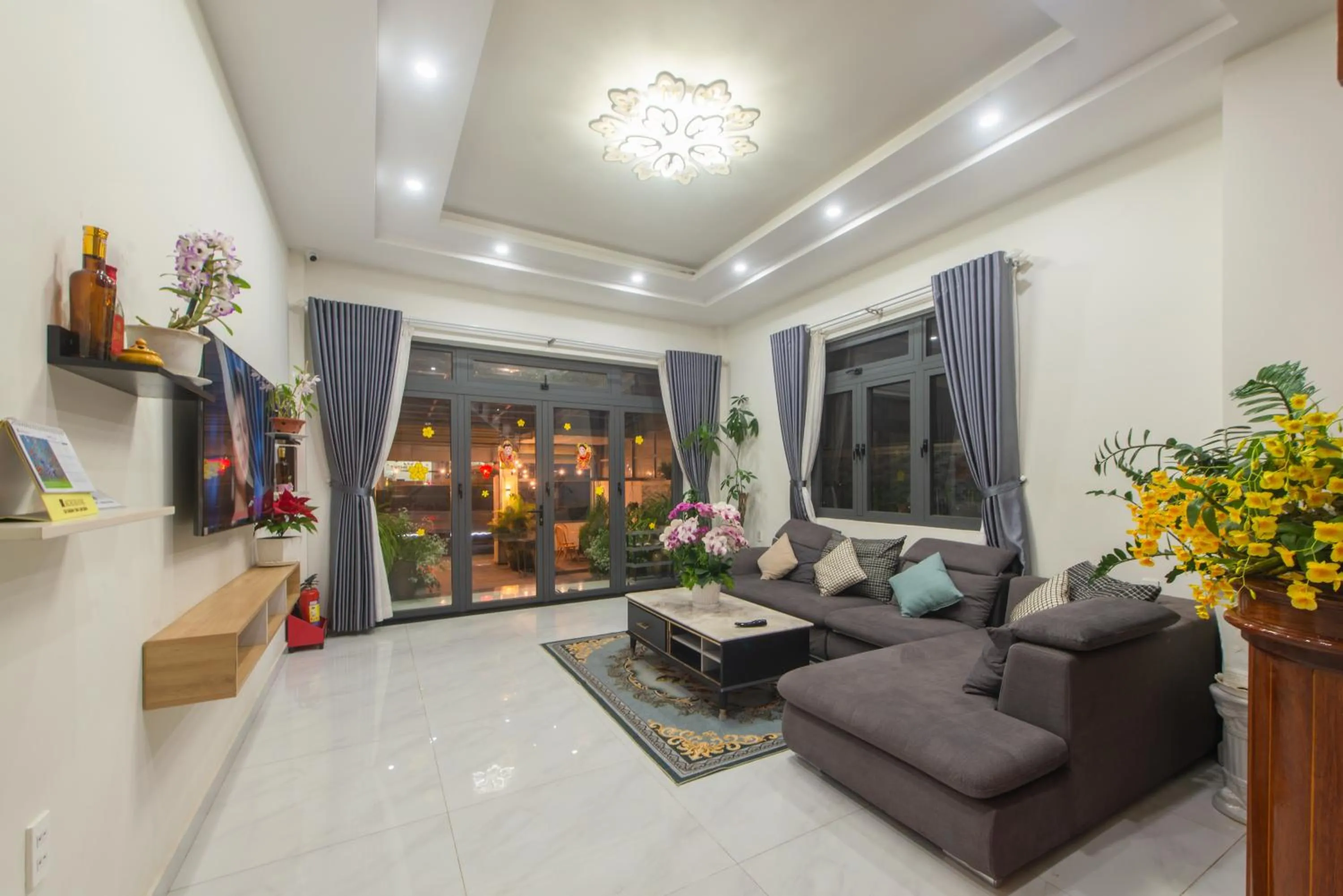 Living room in Nhý Villa Đà Lạt Review