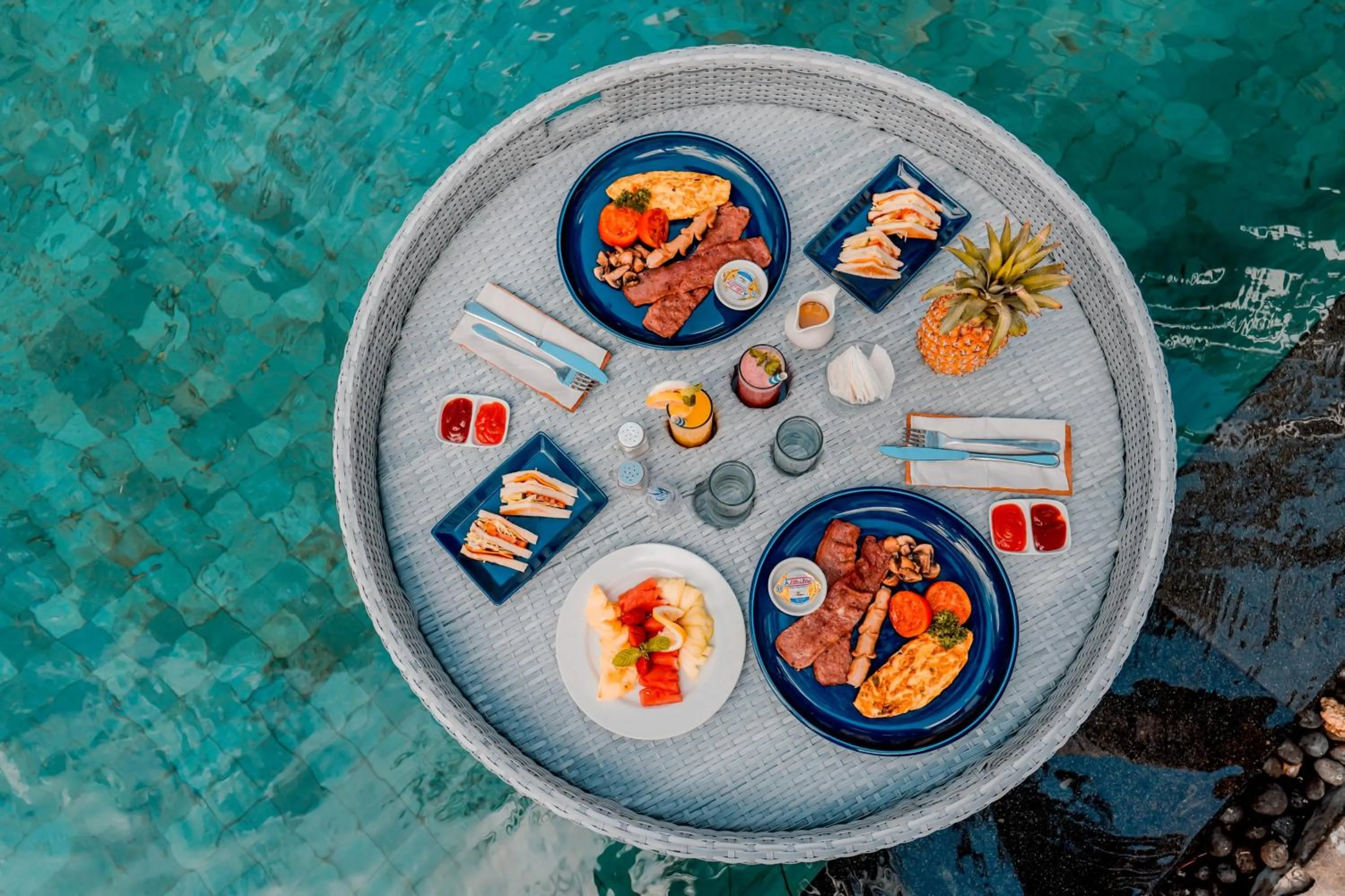 Food and drinks in Sunrise Suite Seminyak by ARM Hospitality