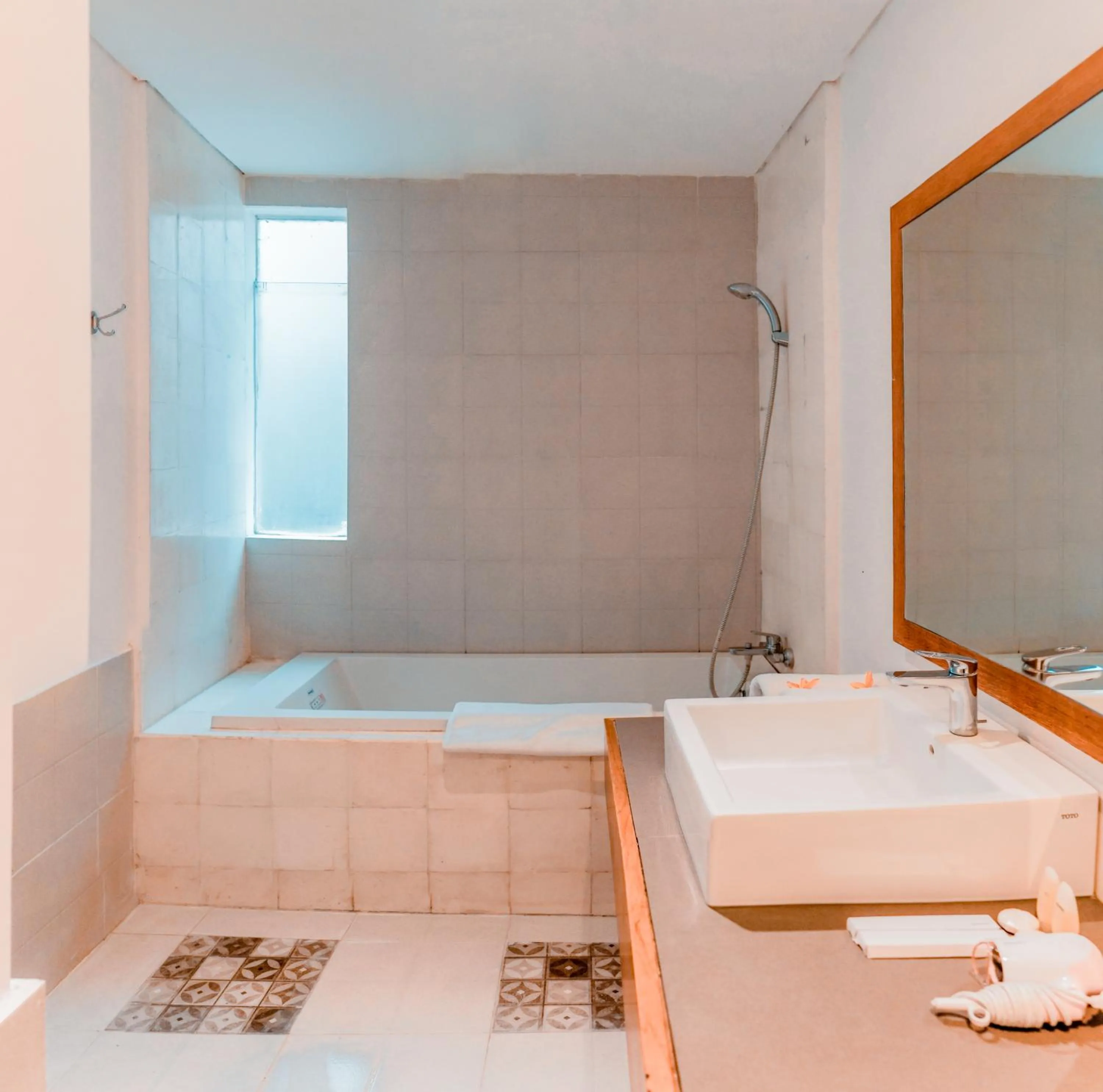 Shower in Sunrise Suite Seminyak by ARM Hospitality