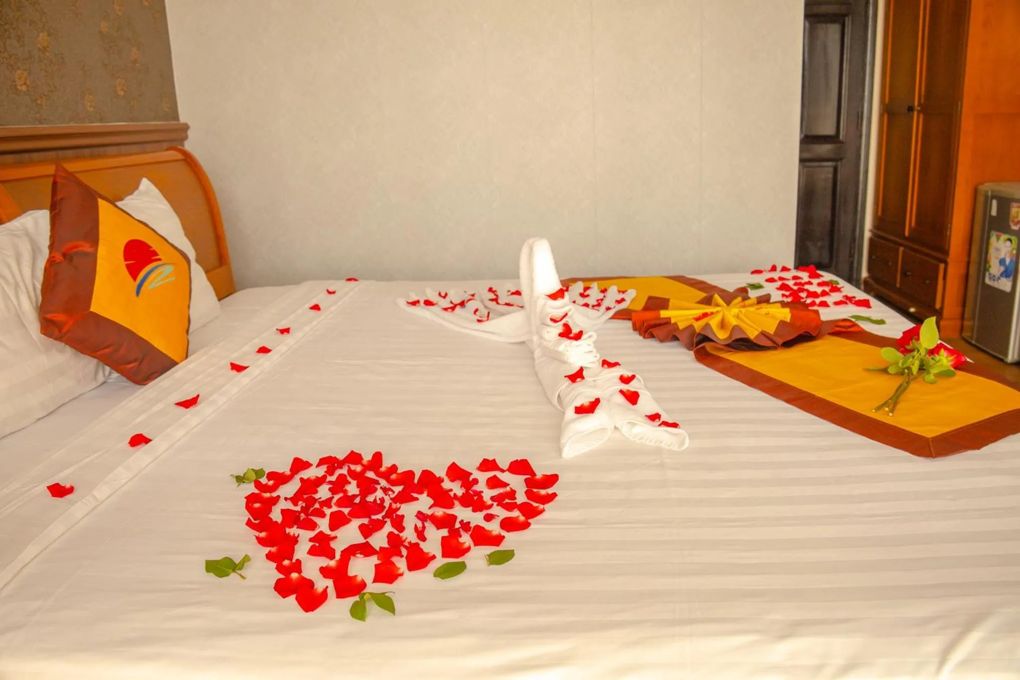 Decorative detail, Bed in Sun Viet Resort Phu Quoc