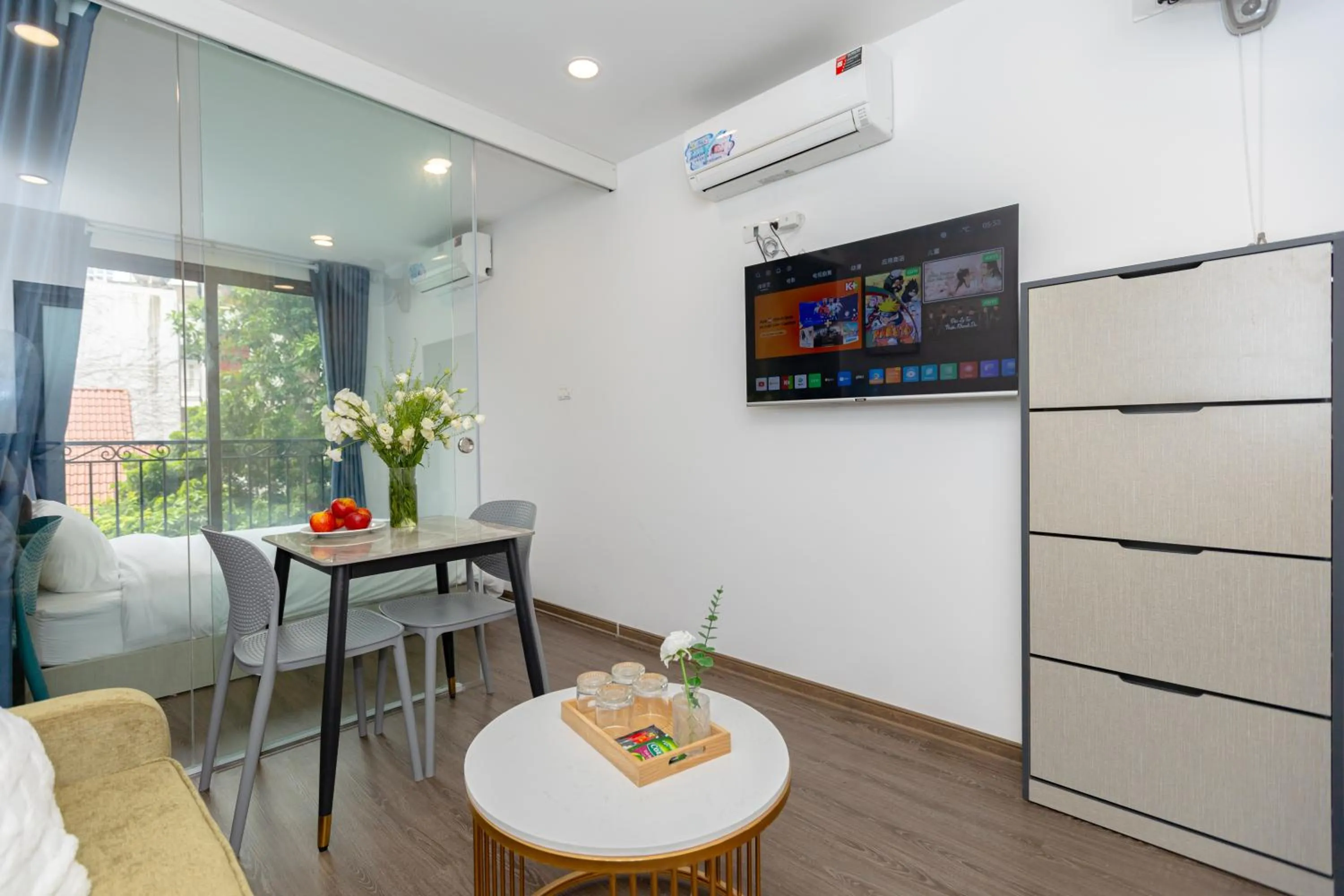 Living room in LUMI Hotel & Apartment