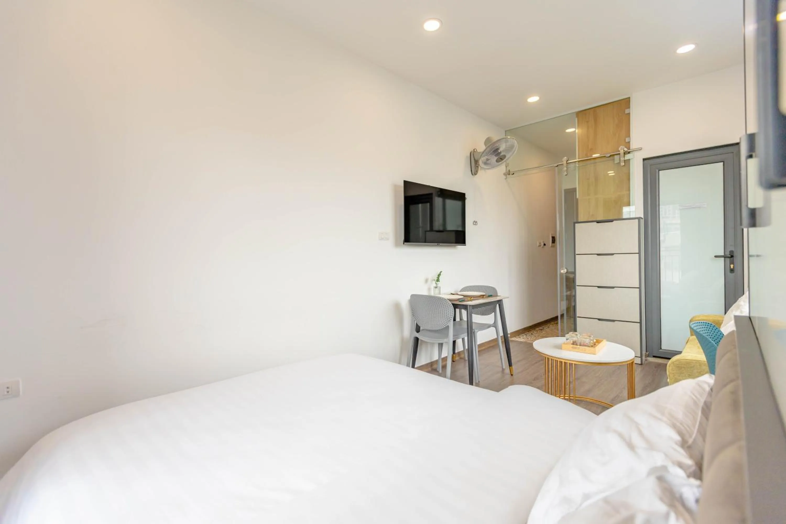 Photo of the whole room, Bed in LUMI Hotel & Apartment