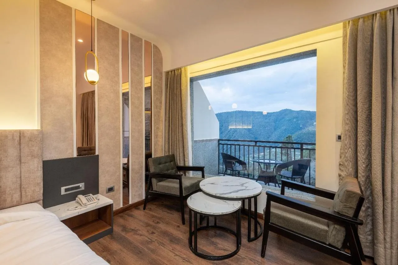 Bedroom, Bed in The Chail Resort, Chail