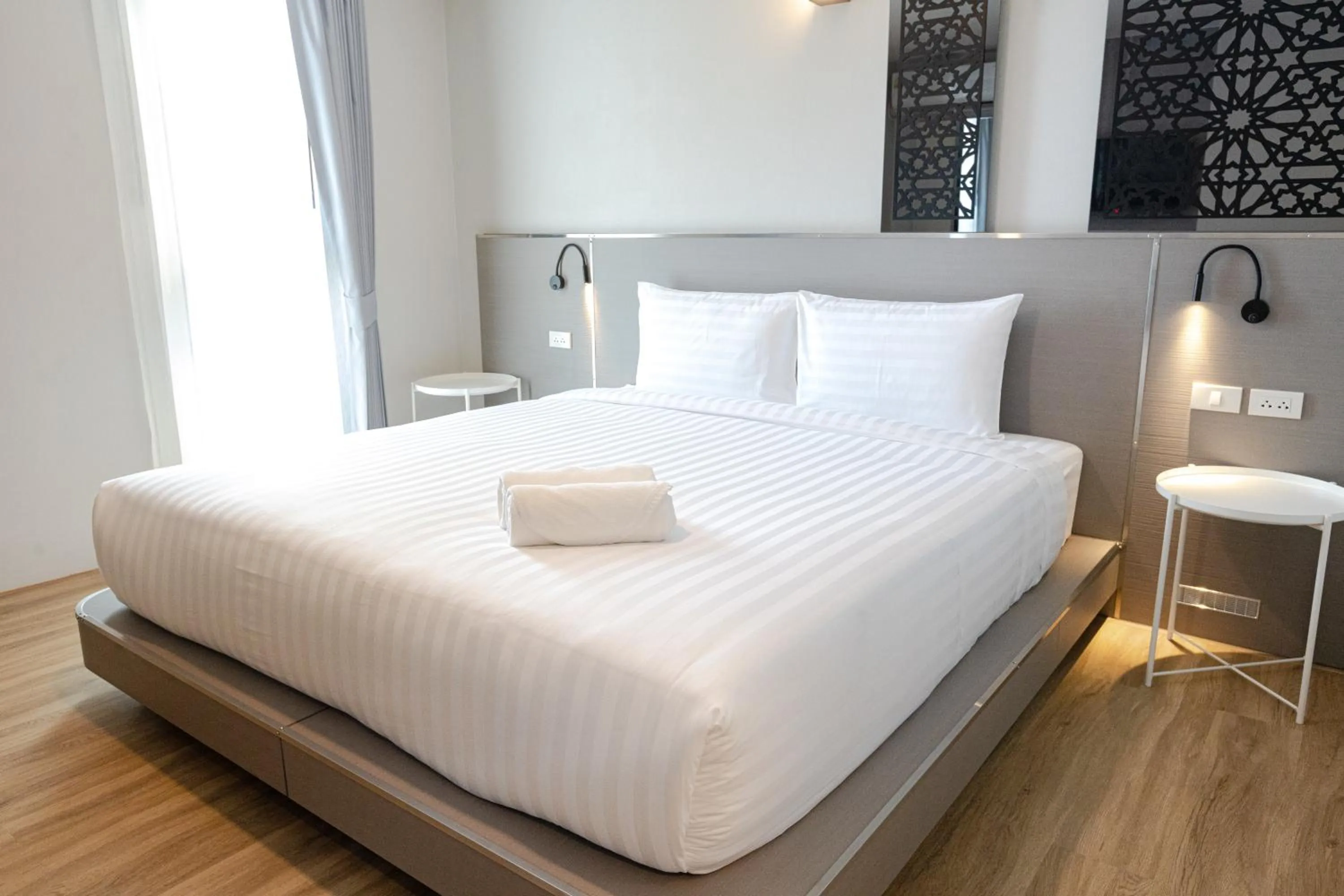 Bed in วัน บัดเจท ตาก แม่สอด One Budget Hotel Tak Maesot