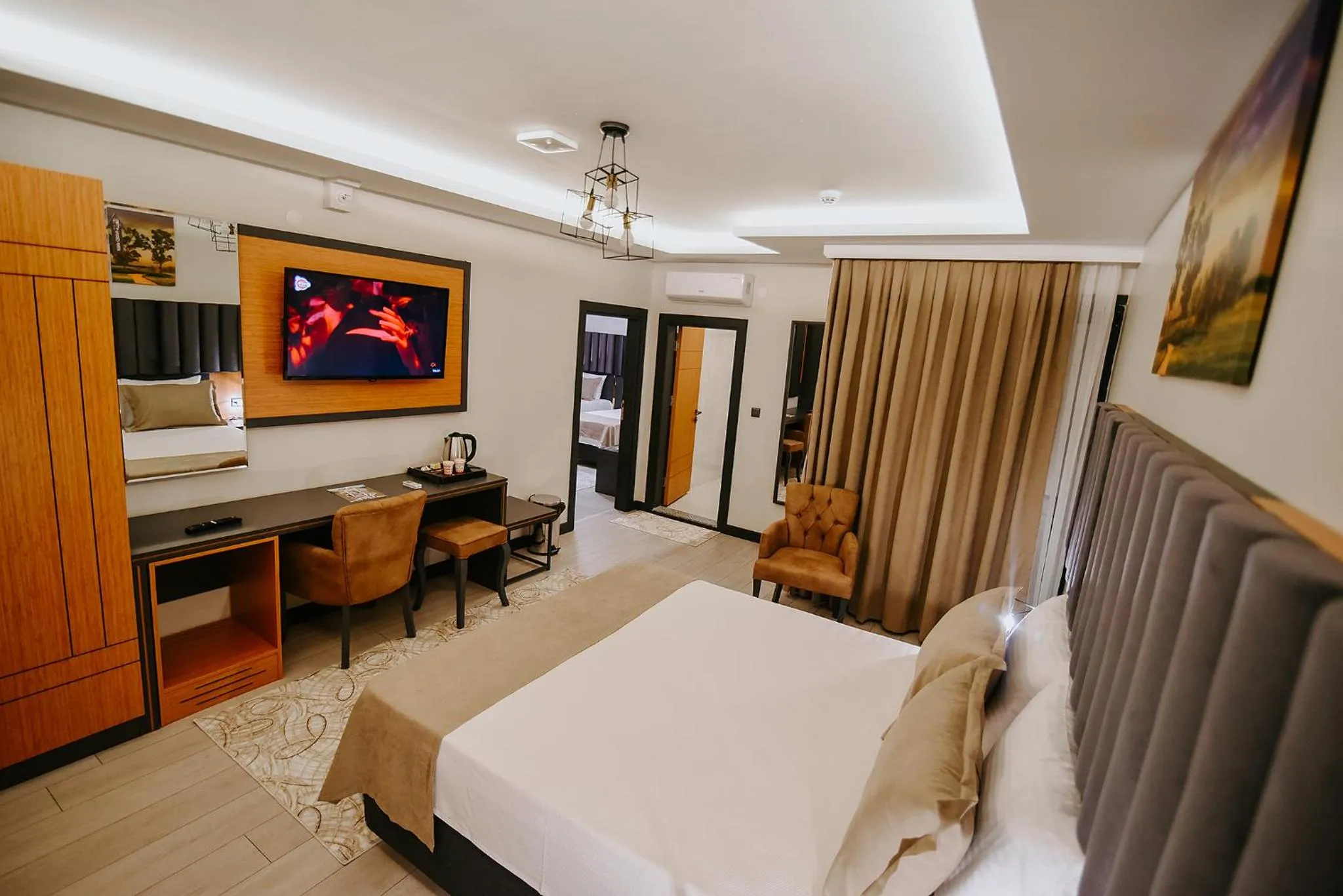 Bedroom, Bed in Aktaş Lights Hotel