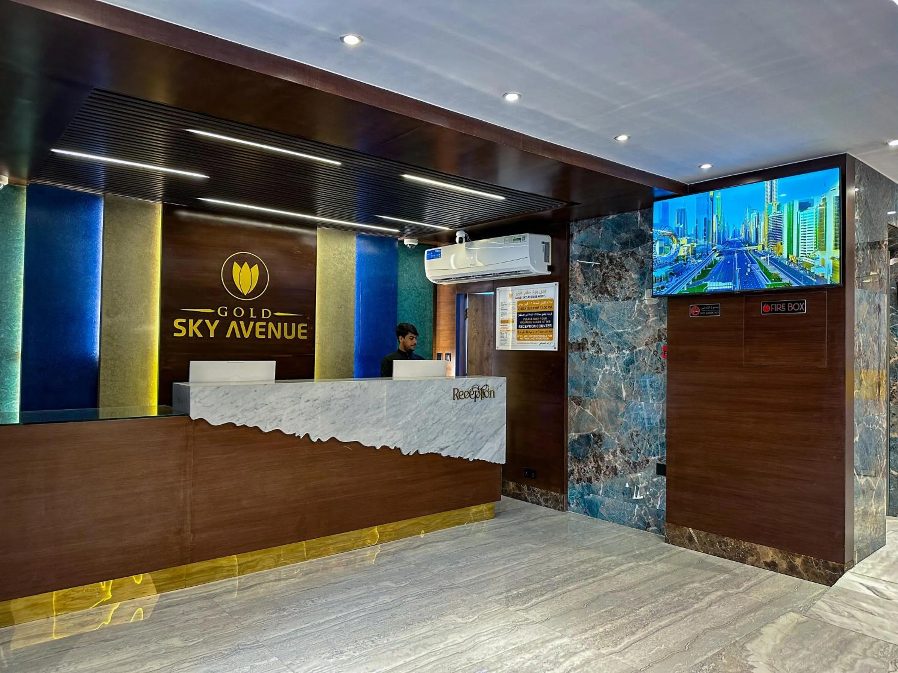 Lobby or reception in GOLD SKY AVENUE HOTEL