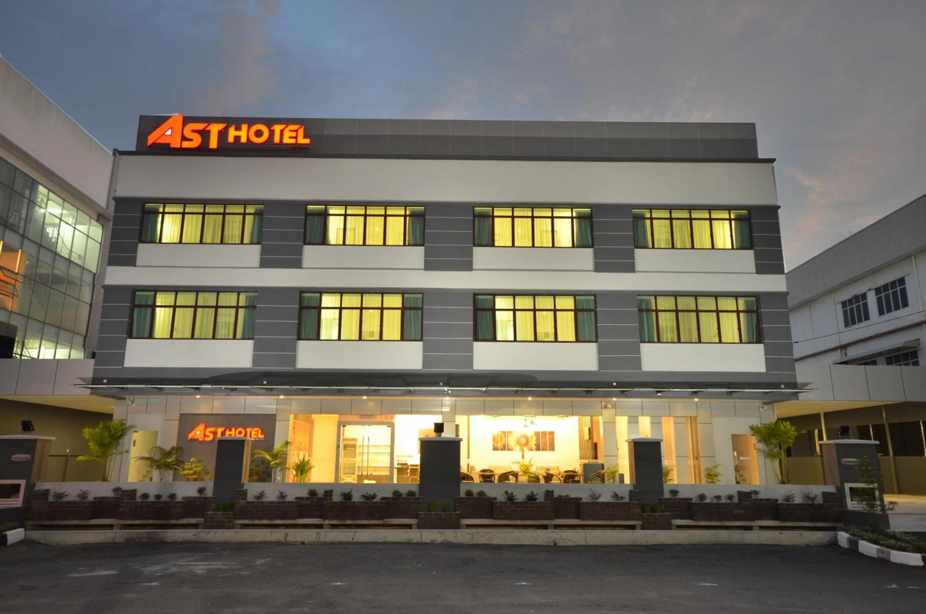 Facade/entrance in AST Hotel
