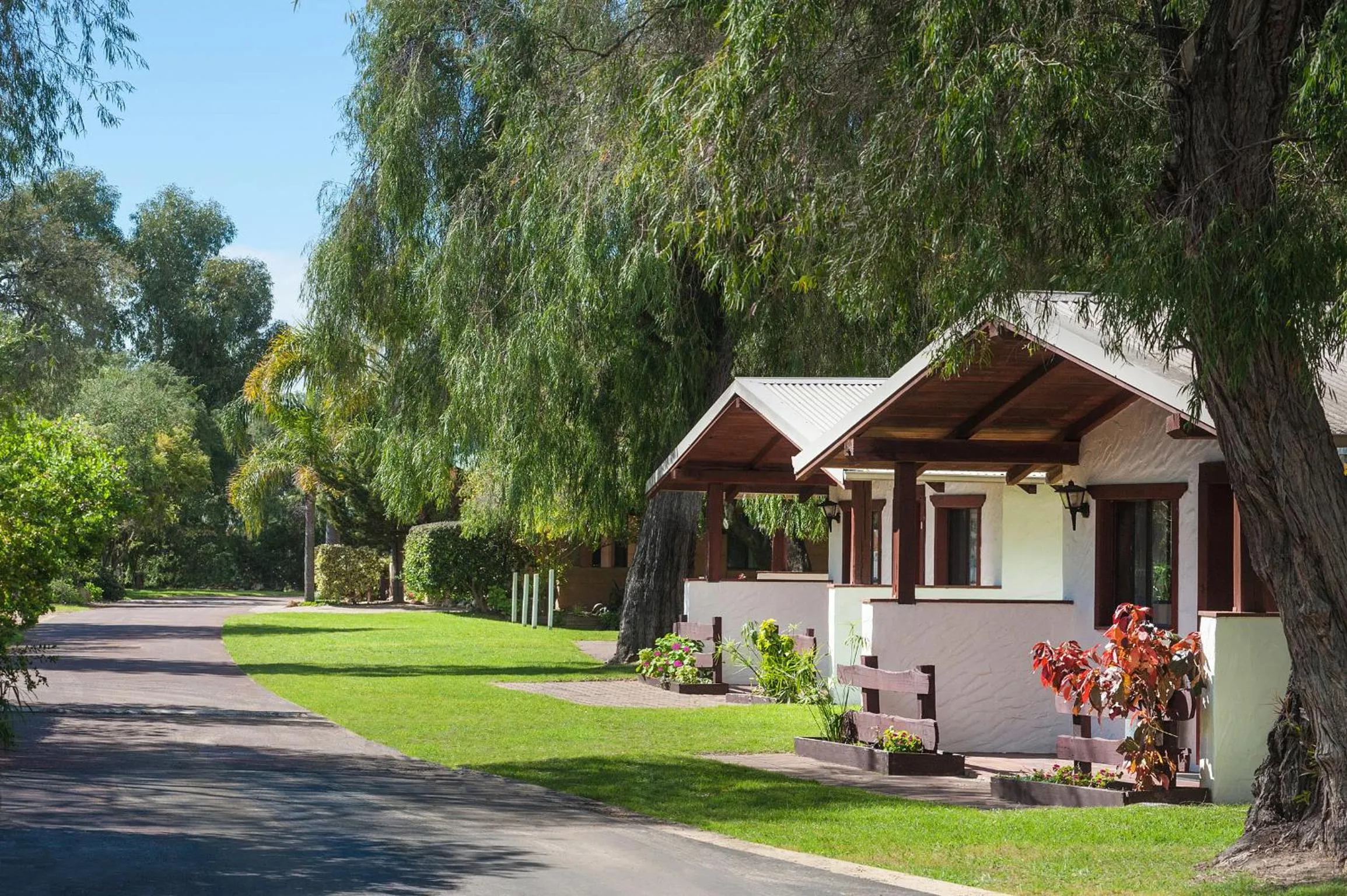 Facade/entrance in Sandy Bay Holiday Park