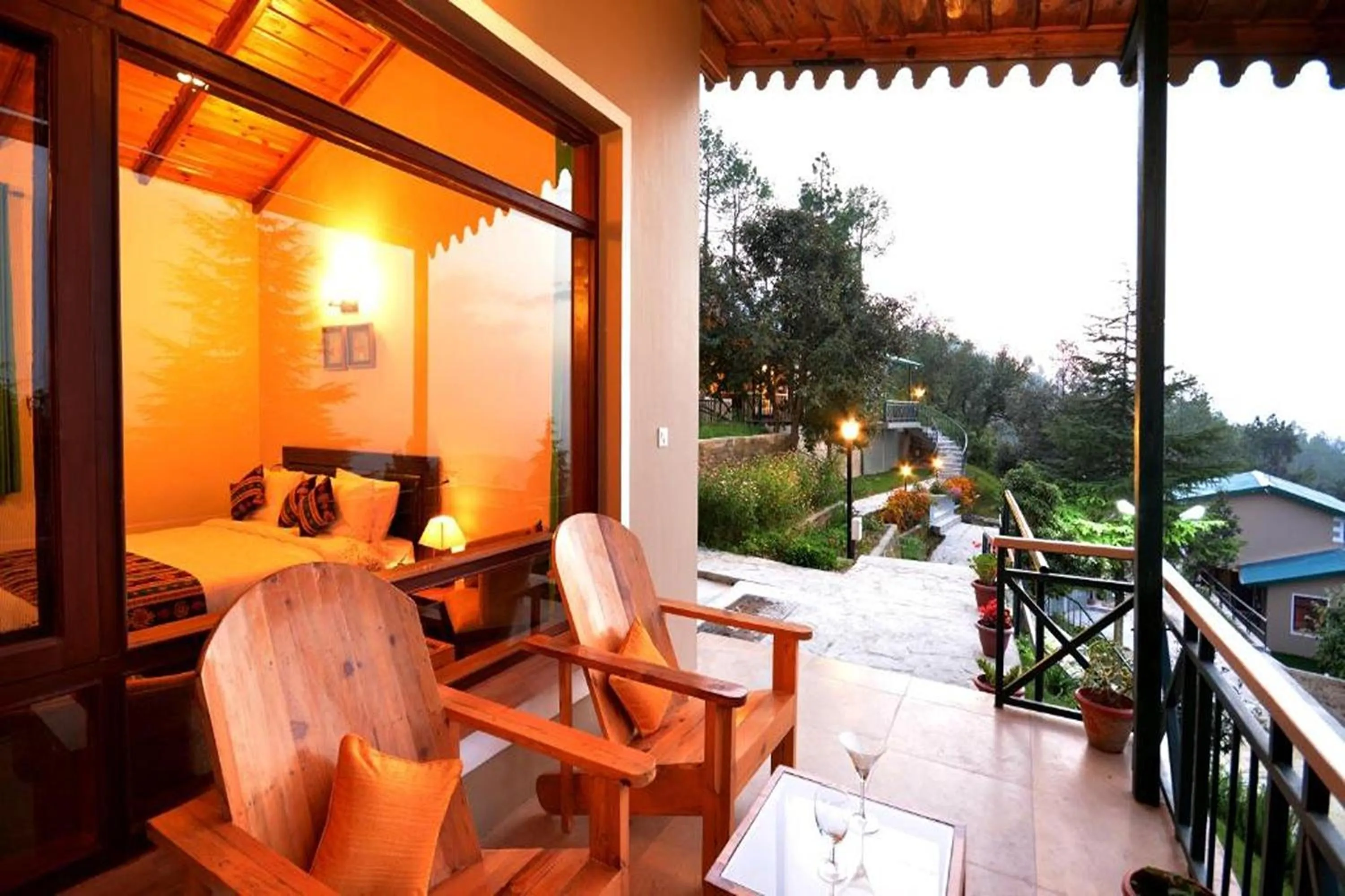 Balcony/Terrace in Anant Rasa Resort - Ranikhet