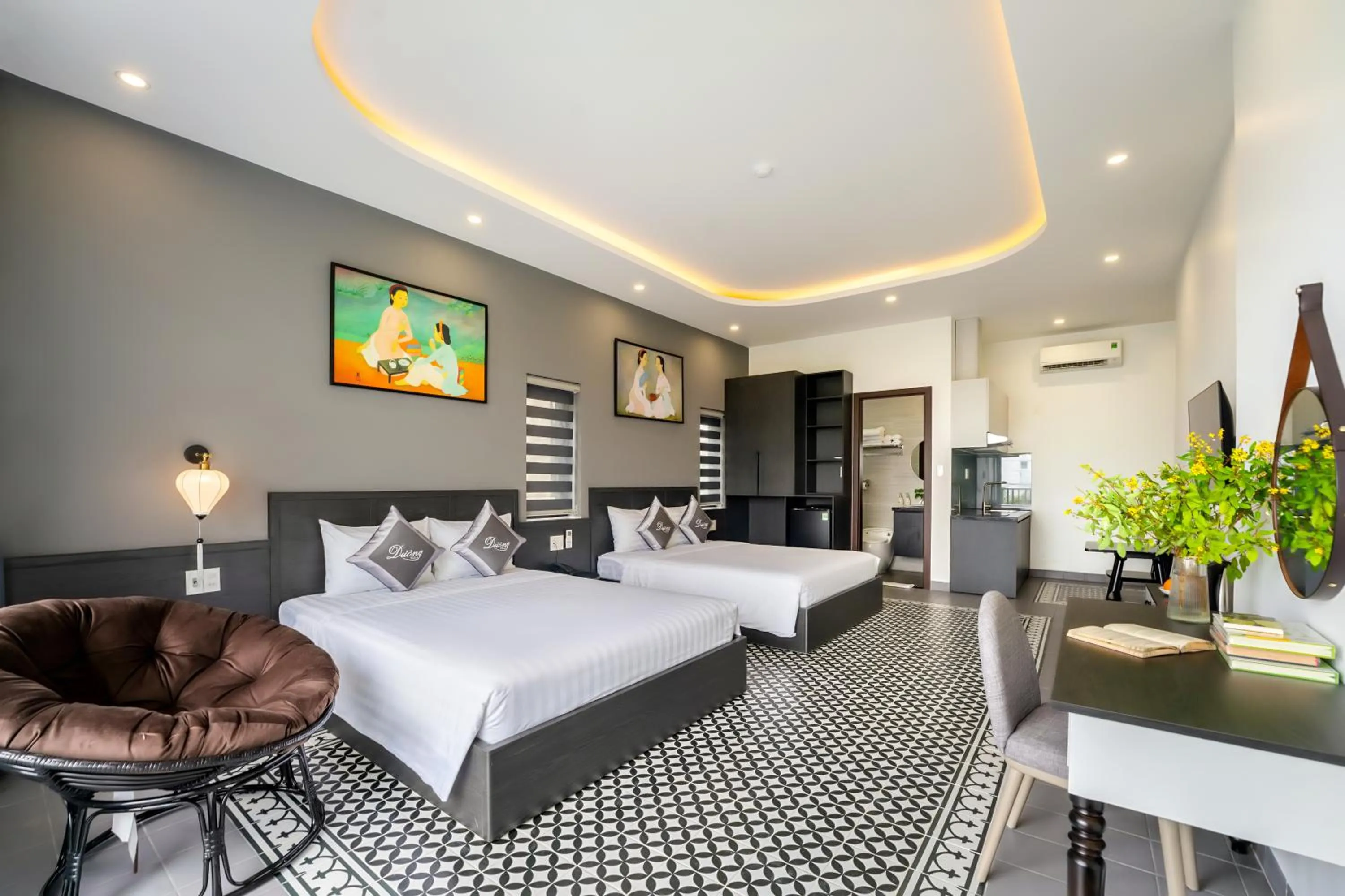 Bed in Dương Villa