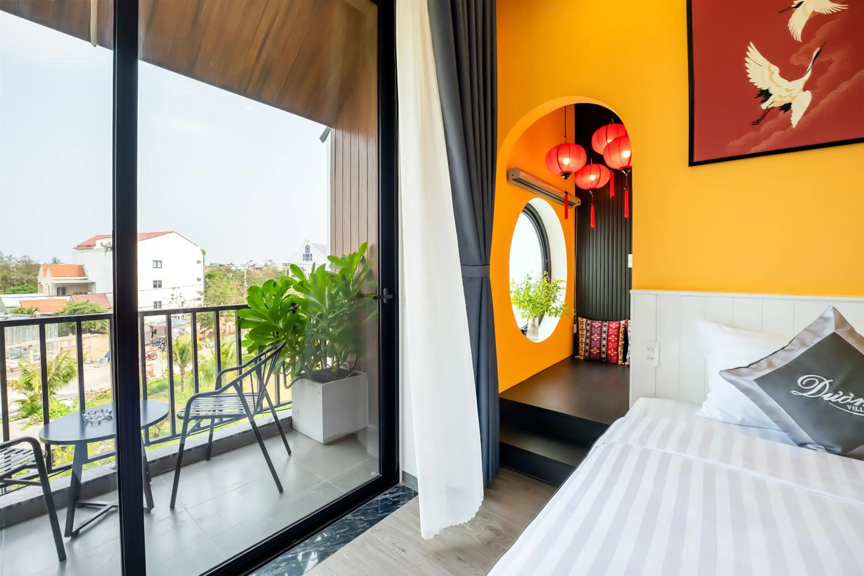View (from property/room), Bed in Dương Villa