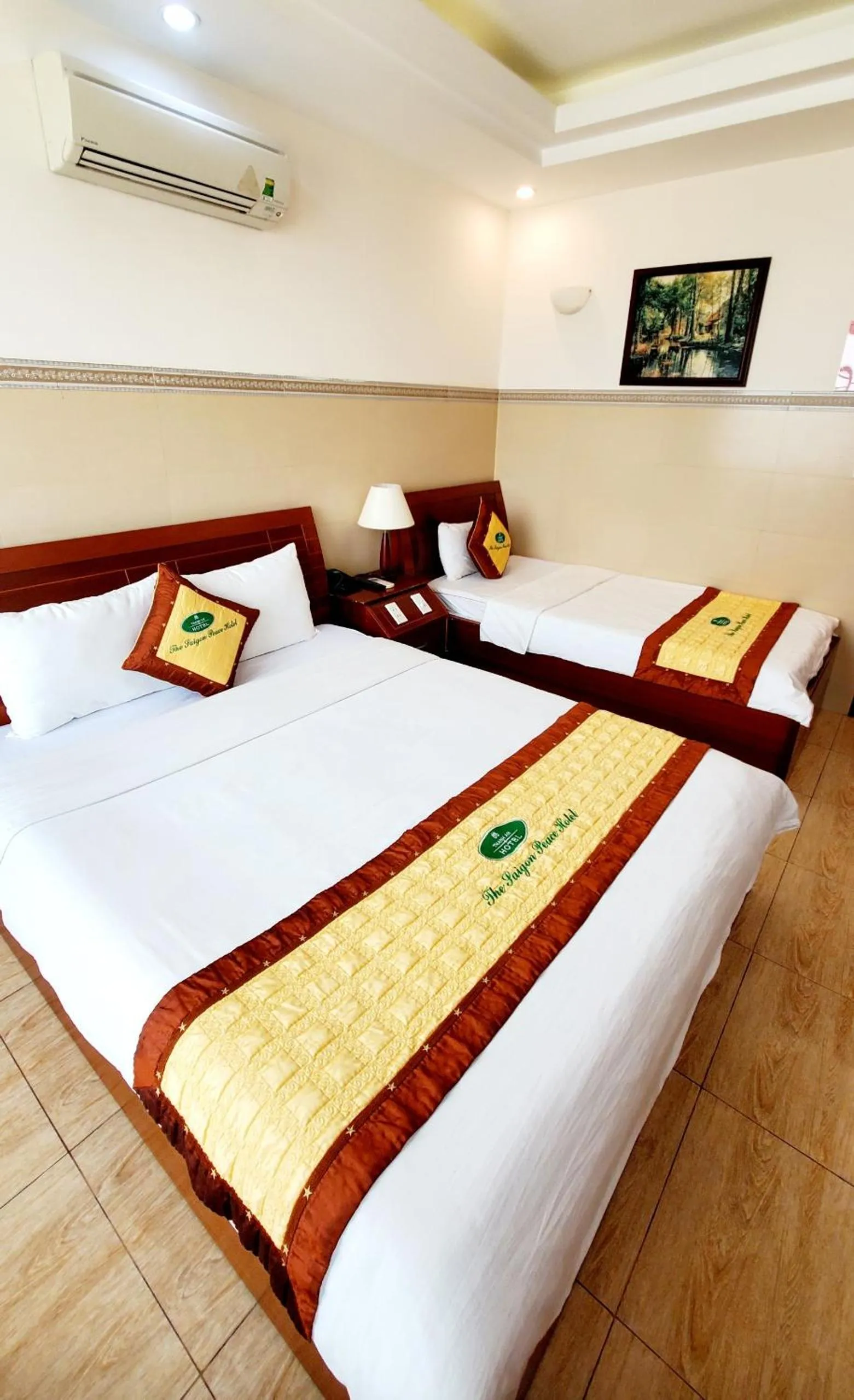 Bed in Thanh An Hotel