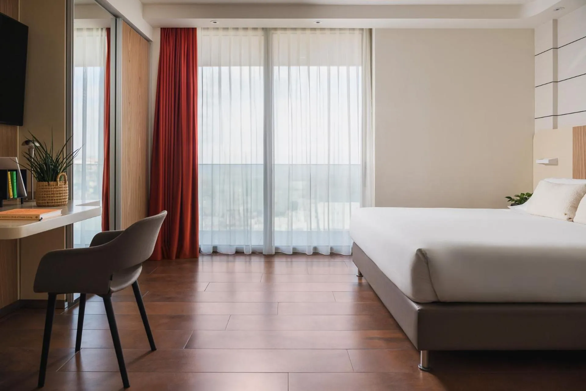 Bedroom, Bed in Hotel Aria