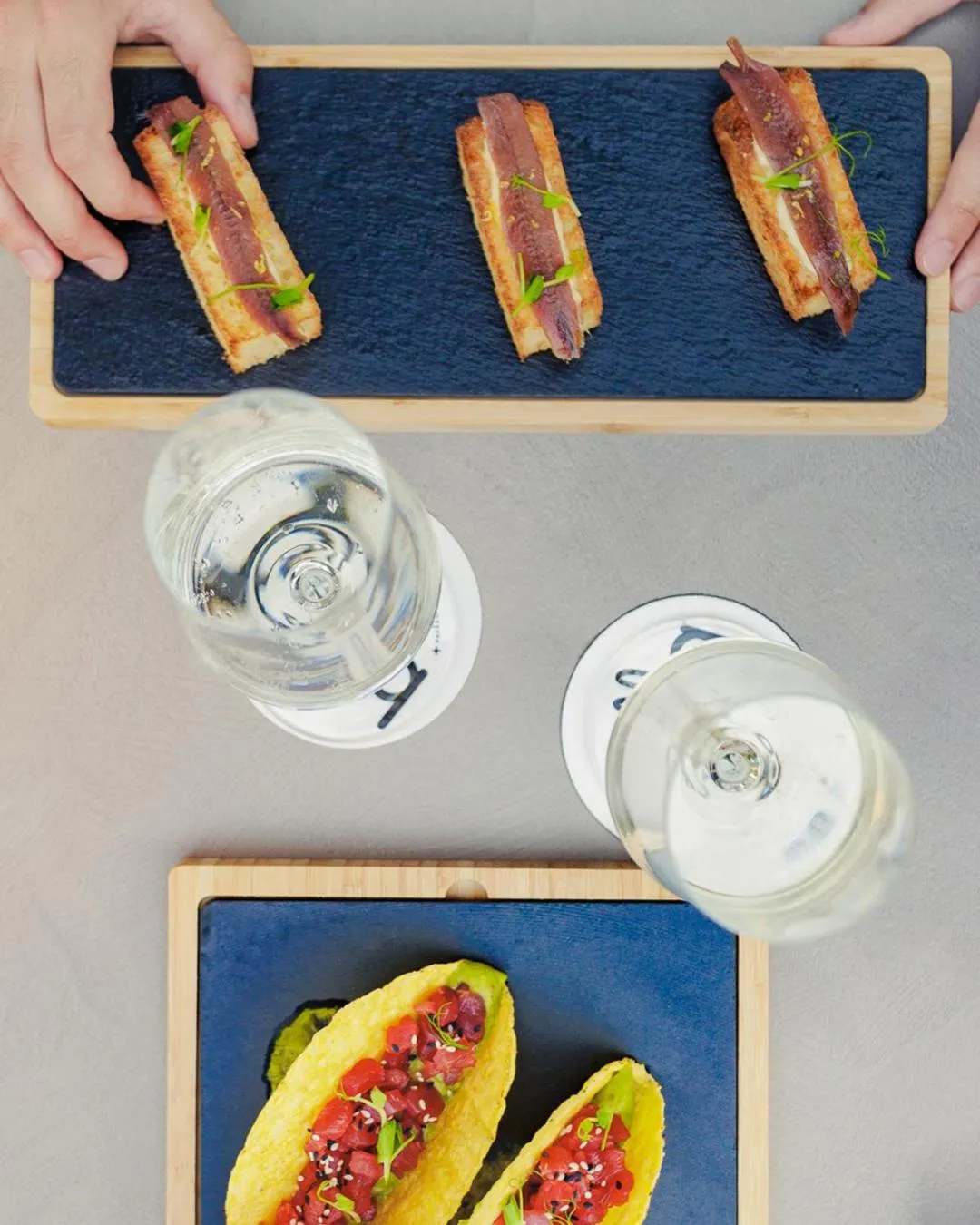 Food close-up in Hotel Aria