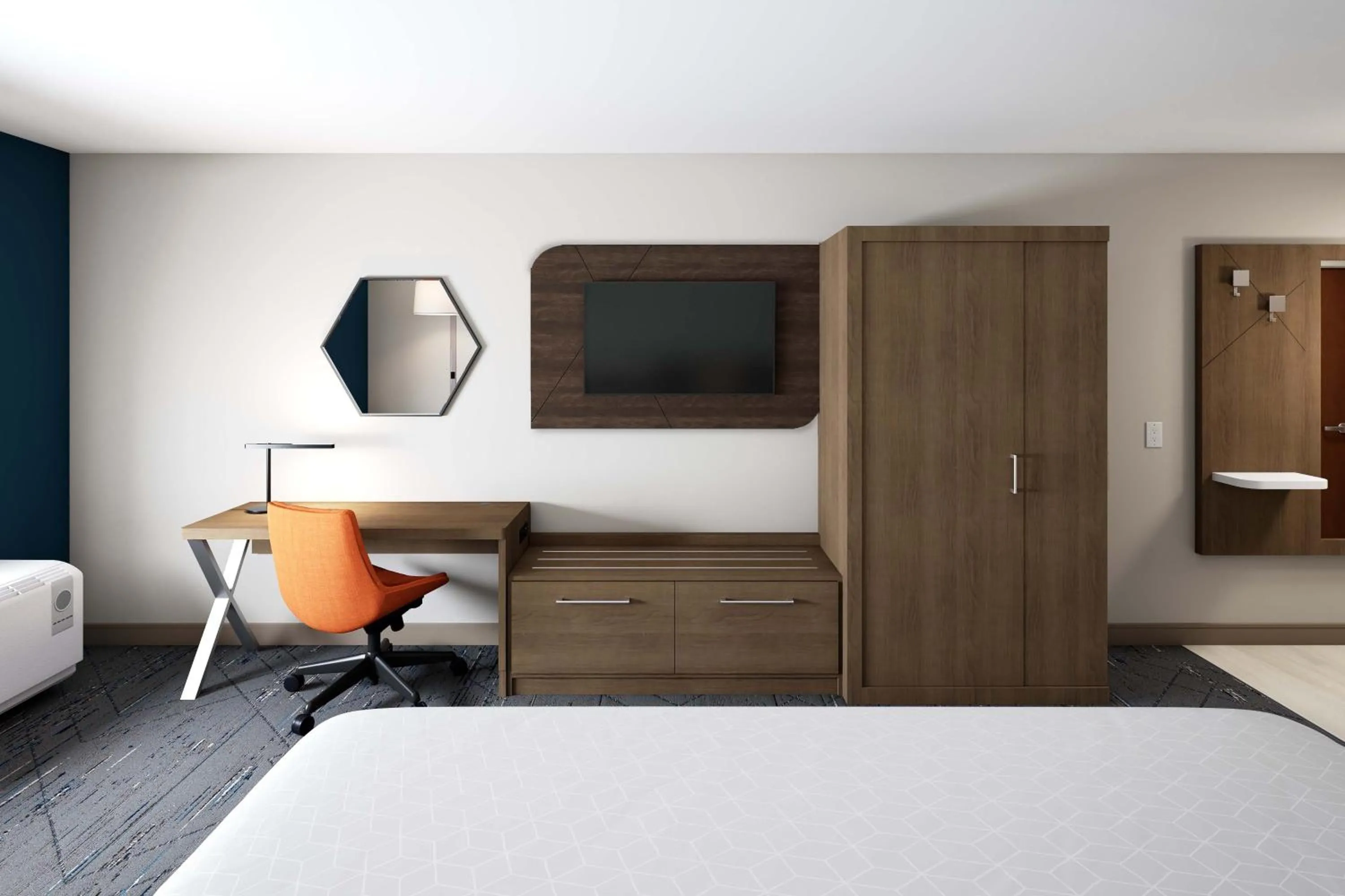 Photo of the whole room, Bed in Holiday Inn Express & Suites Chicago - Oak Forest by IHG