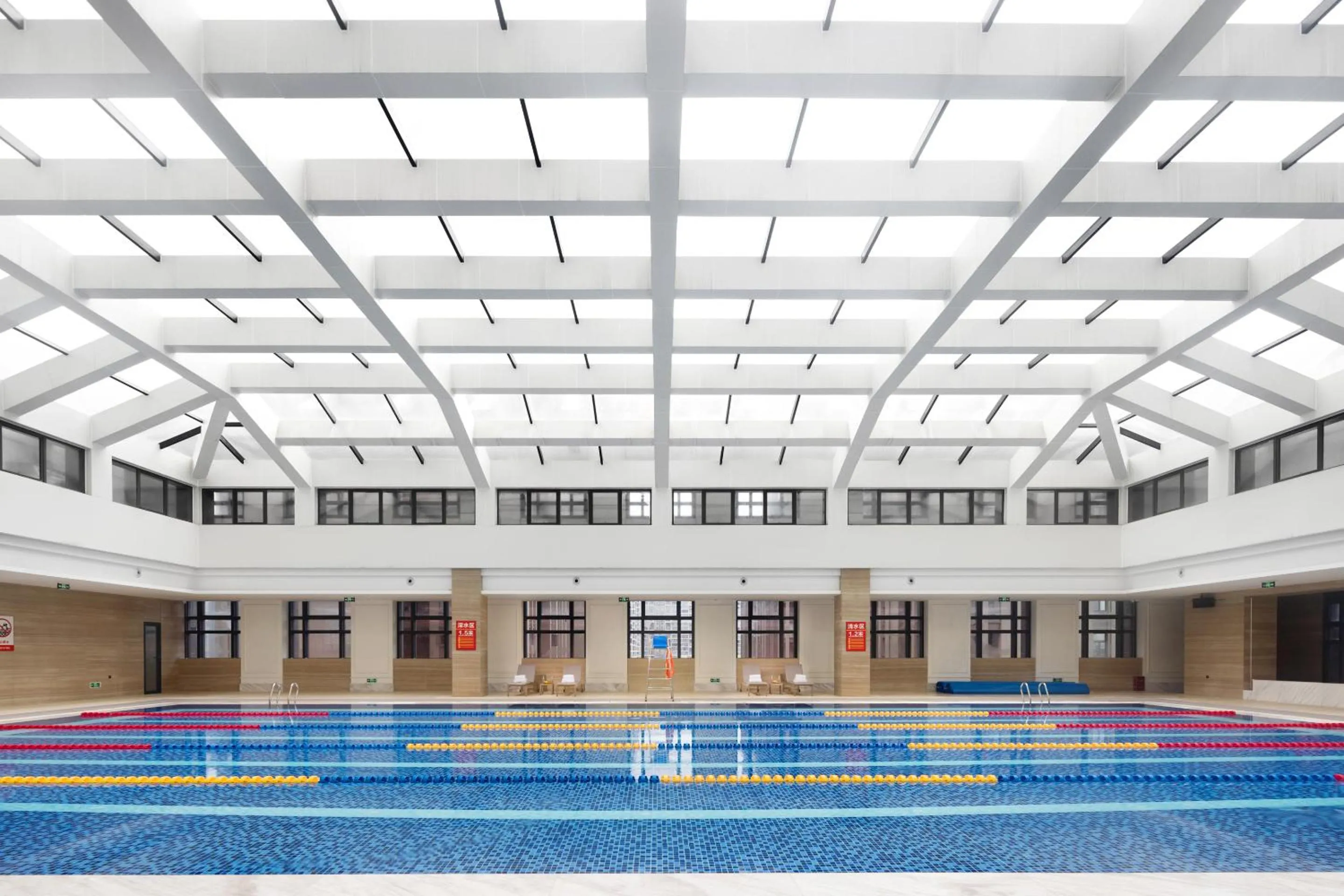 Swimming pool in Crowne Plaza Chengdu Tianfu New Area by IHG