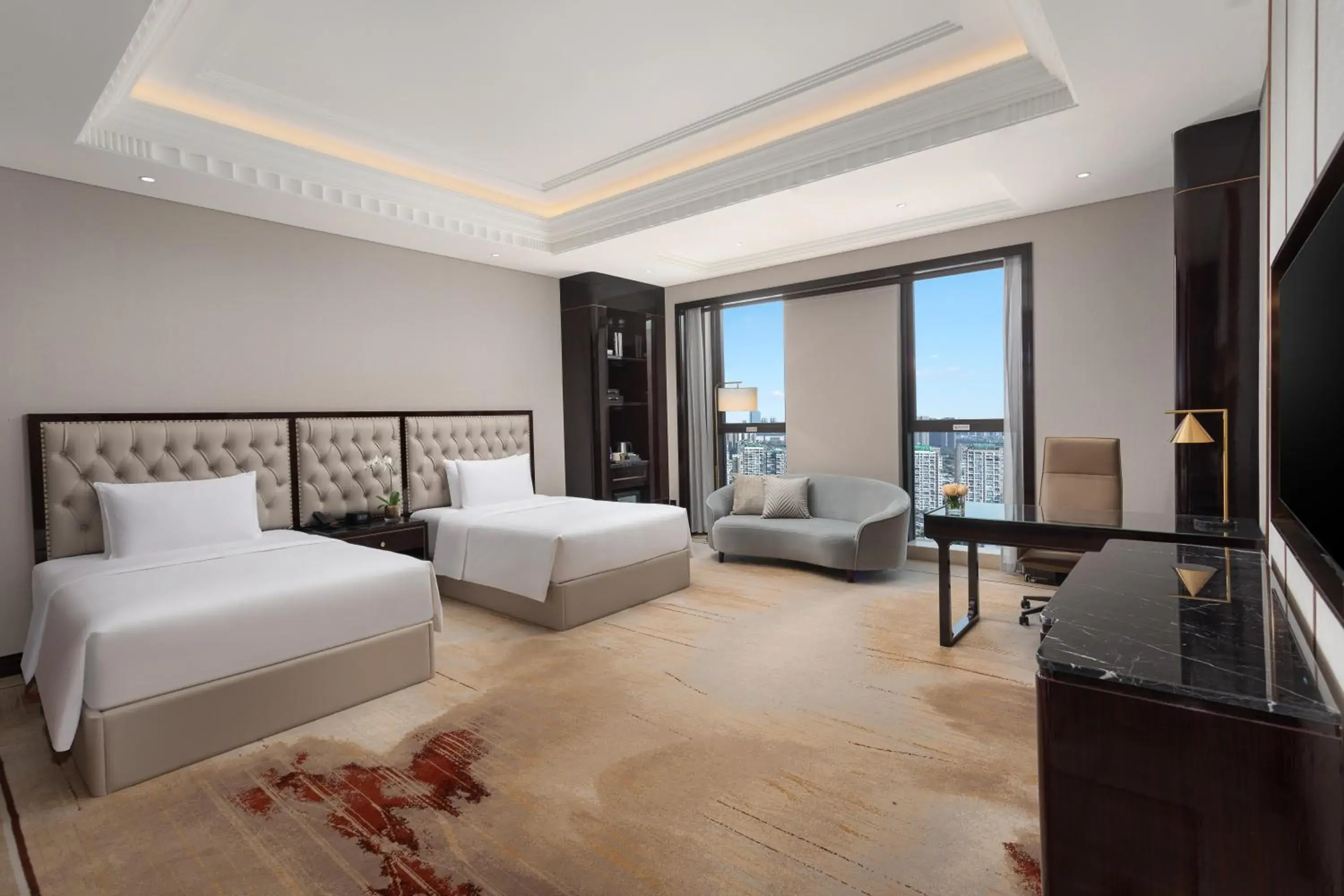 Premium Double Room with Two Double Beds in Crowne Plaza Chengdu Tianfu New Area by IHG Premium Double Room with Two Double Beds in Crowne Plaza Chengdu Tianfu New Area by IHG