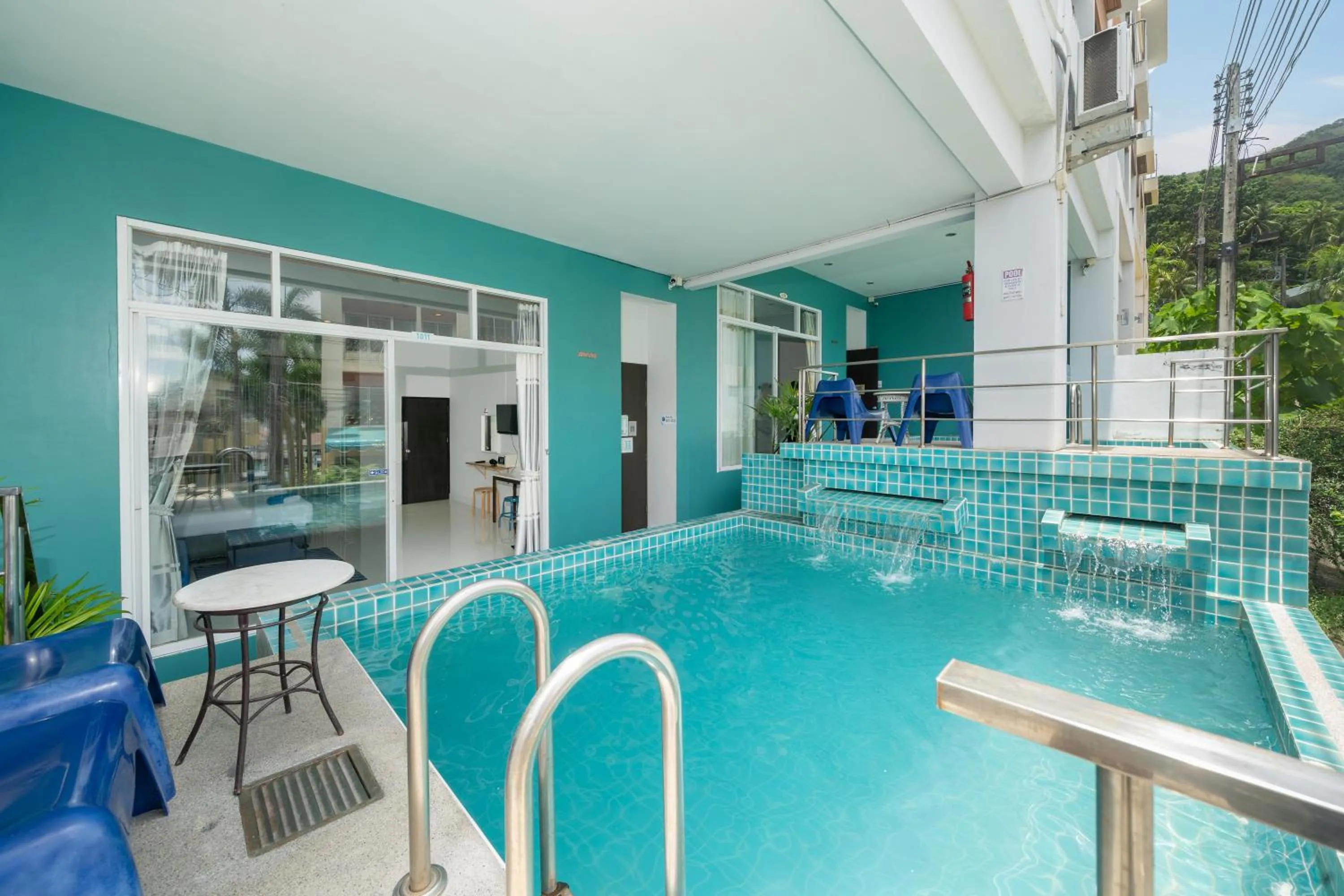 Pool view in Kata Sea Boutique