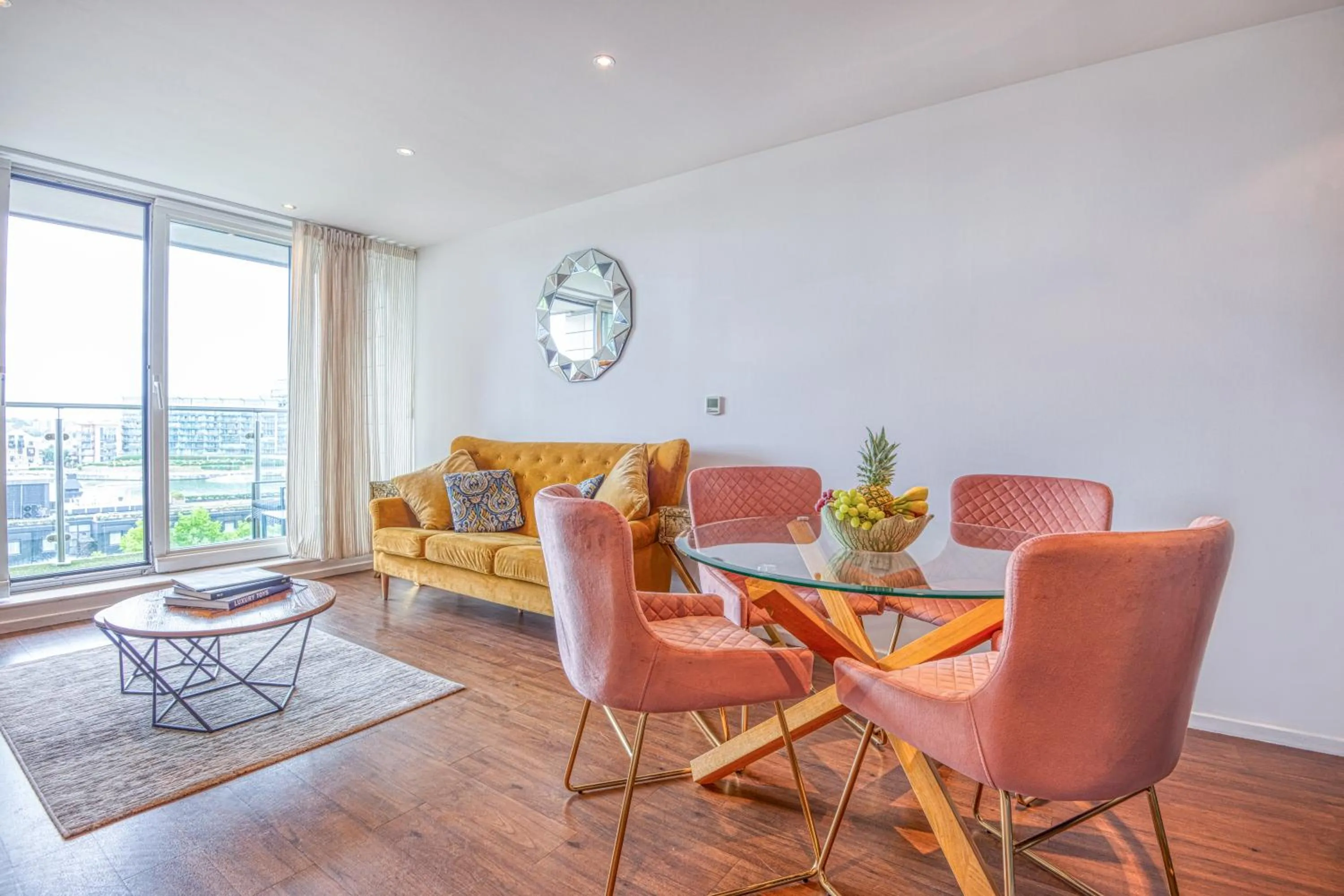 Seating area in Austin David Apartments ExCeL