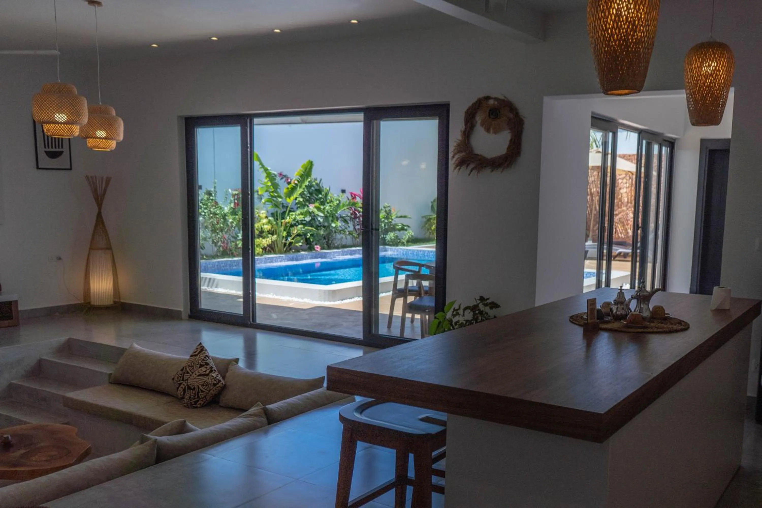 Pool view in The Bali Resort Zanzibar