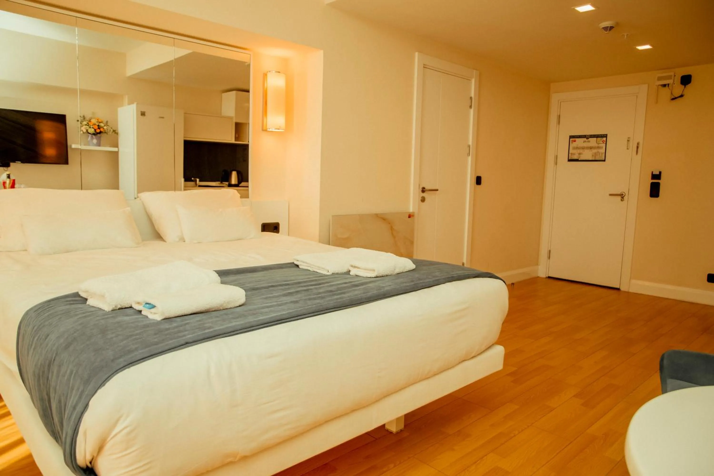 Bed in Orbi City Hotel