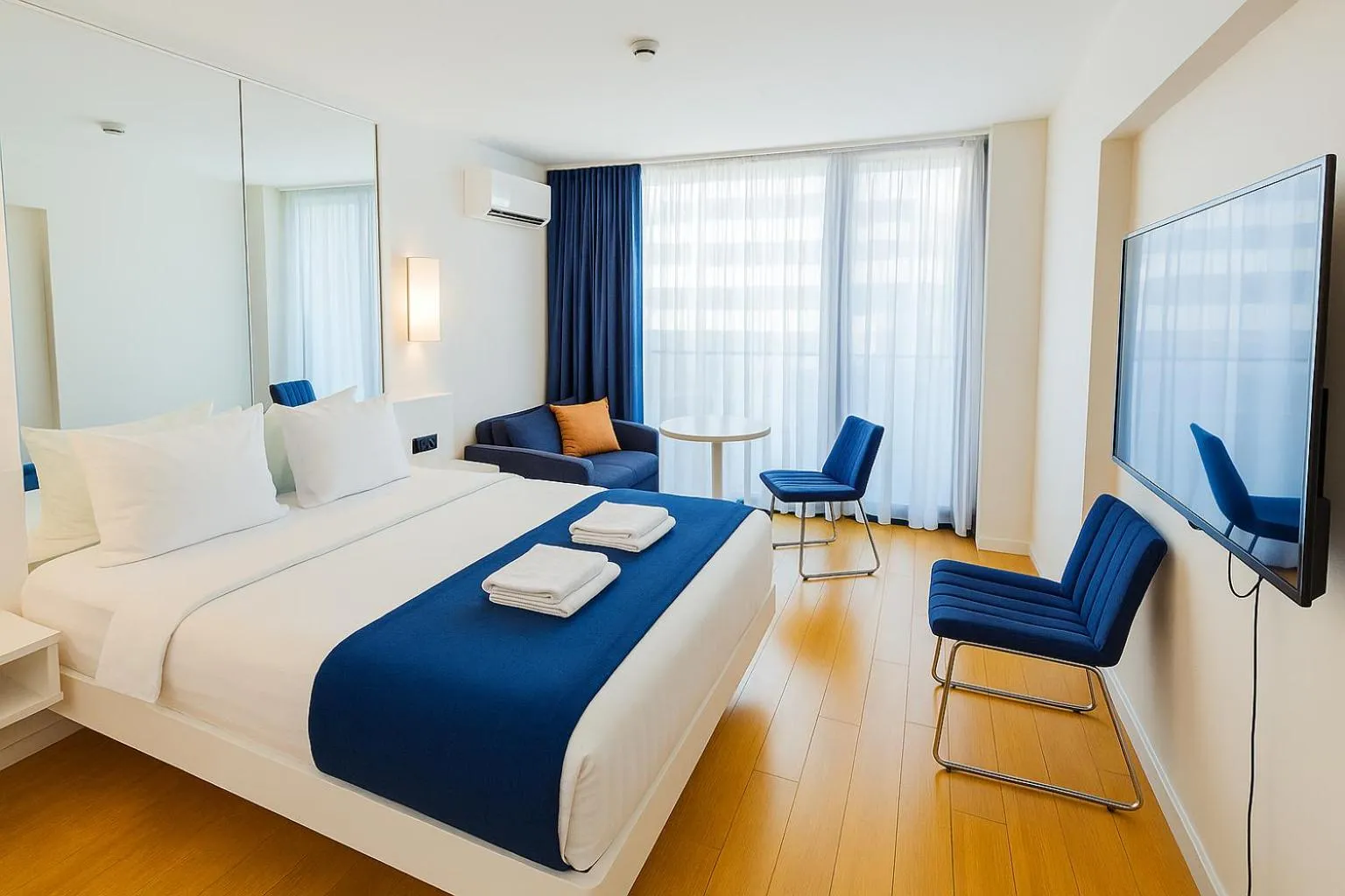 Bed in Orbi City Hotel